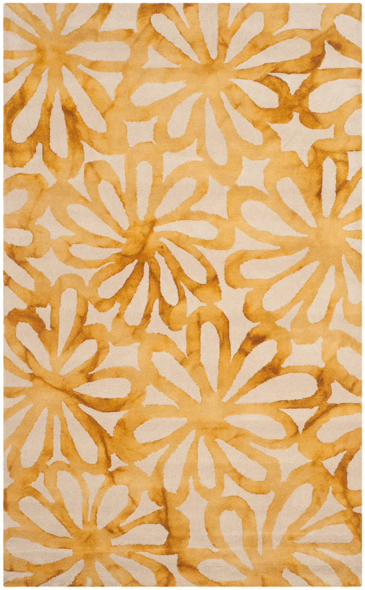 Dip Dye Daisy Hand-Tufted Wool Rug