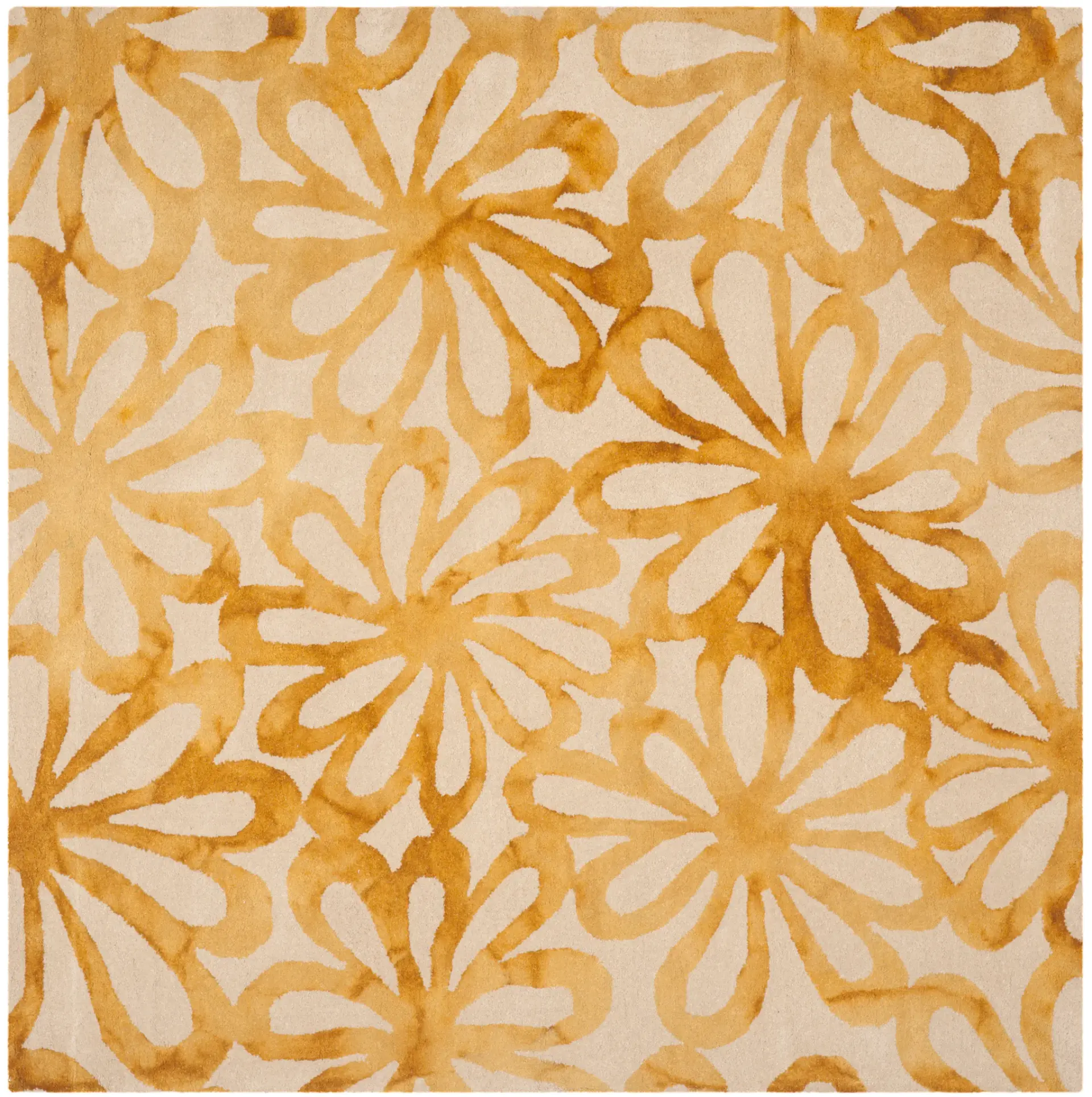 Dip Dye Daisy Hand-Tufted Wool Rug