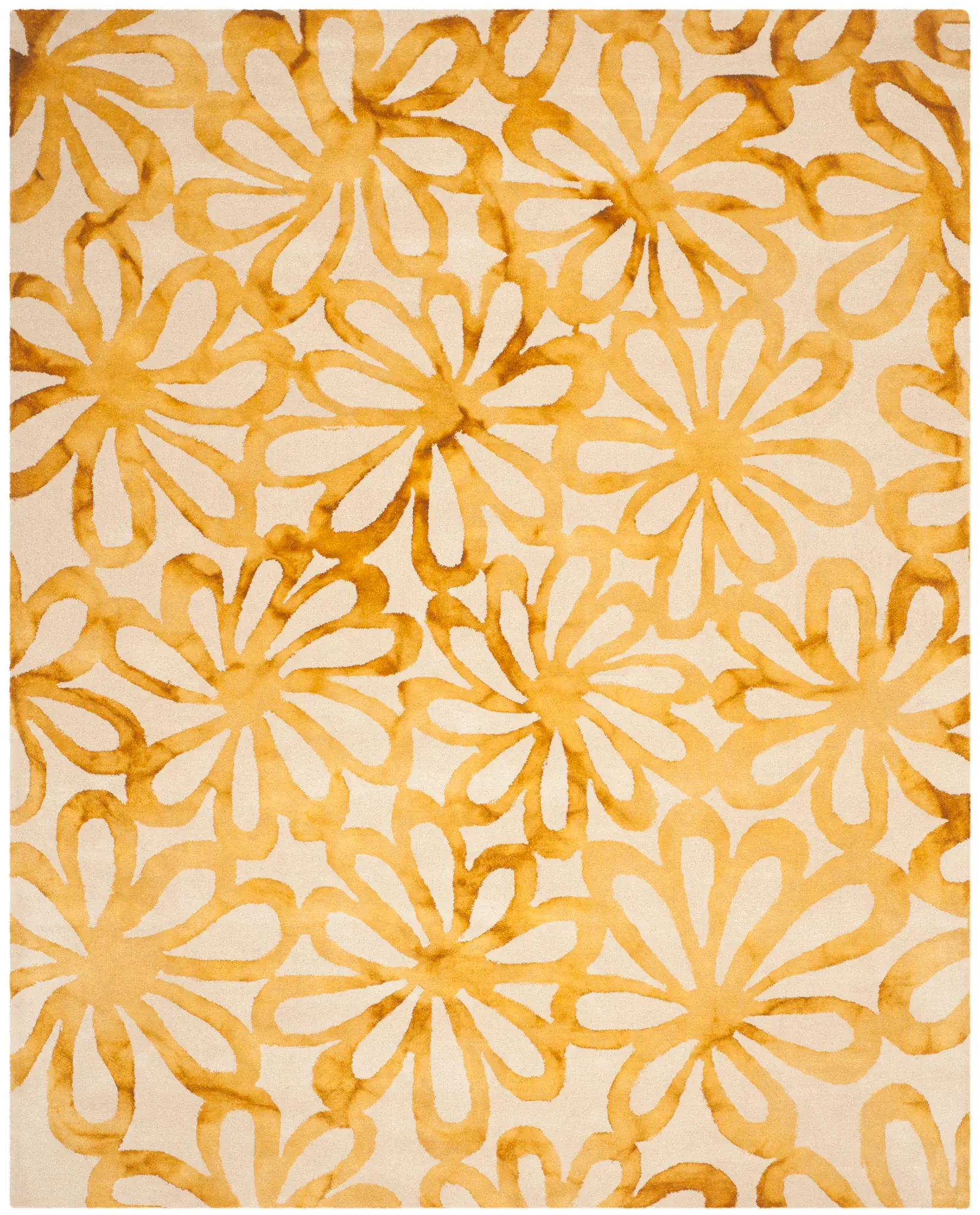 Dip Dye Daisy Hand-Tufted Wool Rug