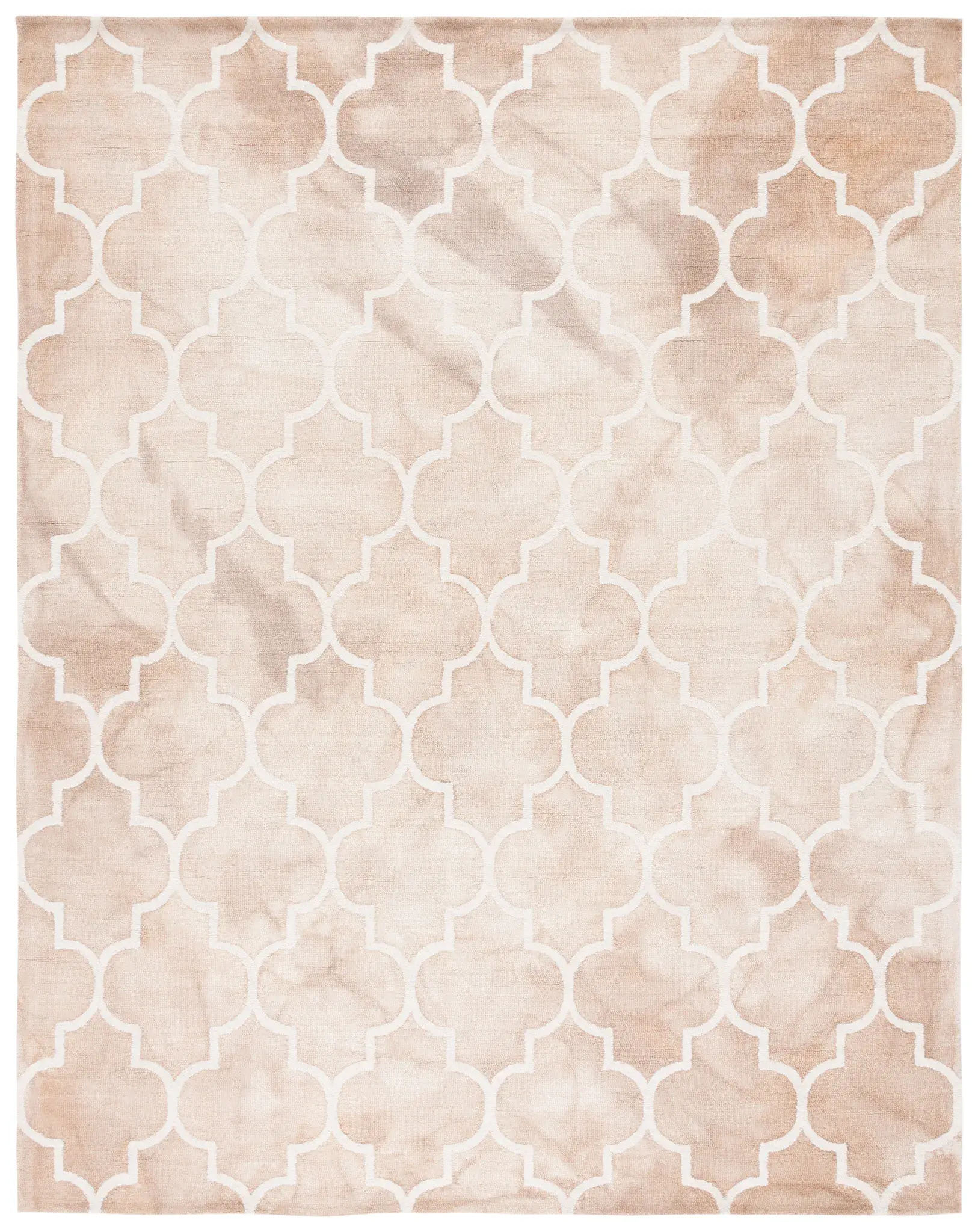 Dip Dye Moroccan Trellis Hand-Tufted Wool Rug
