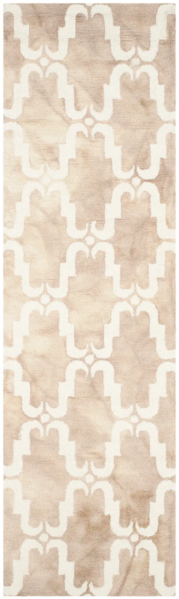 Dip Dye Scalloped Trellis Hand-Tufted Wool Rug