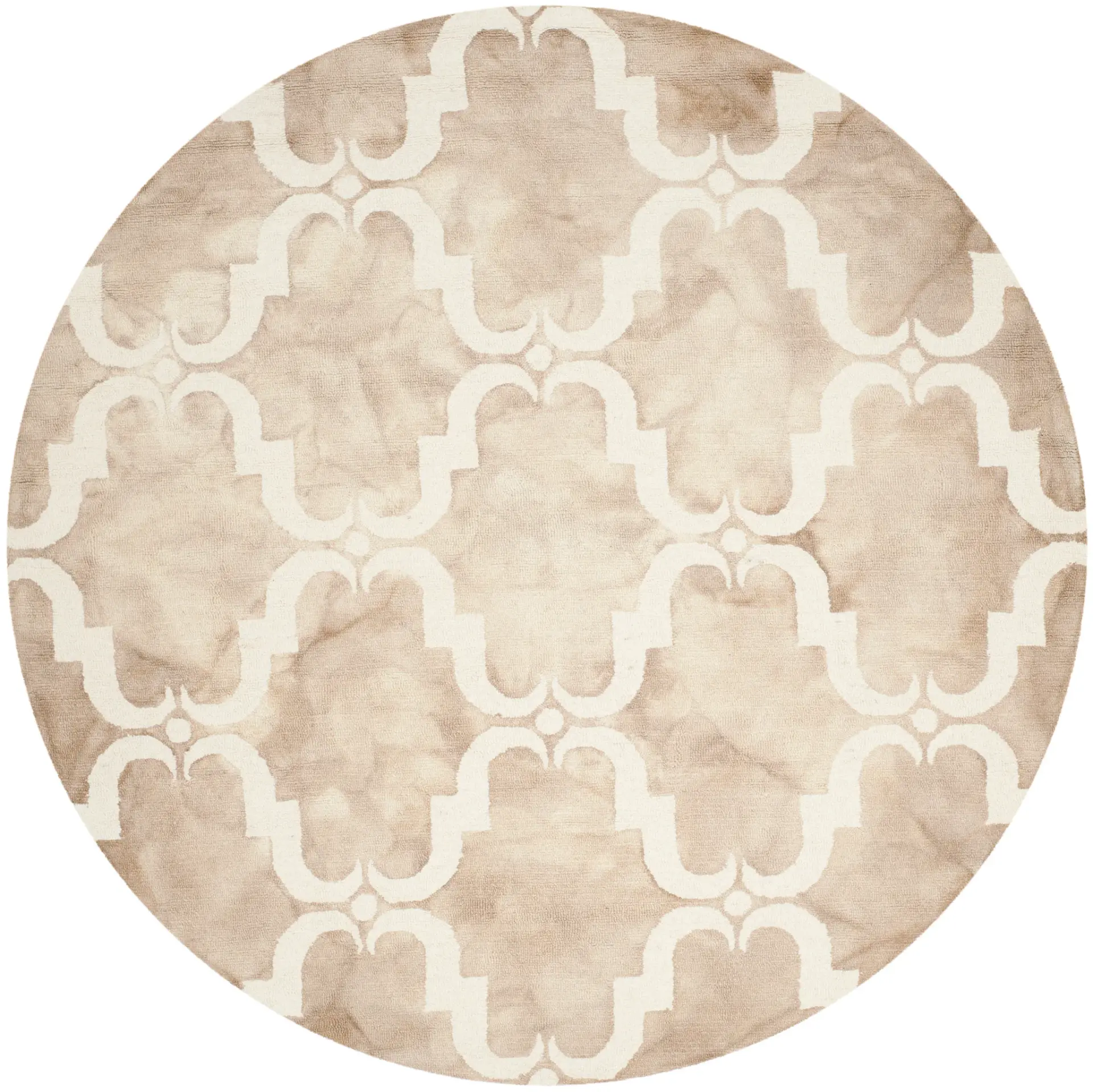 Dip Dye Scalloped Trellis Hand-Tufted Wool Rug
