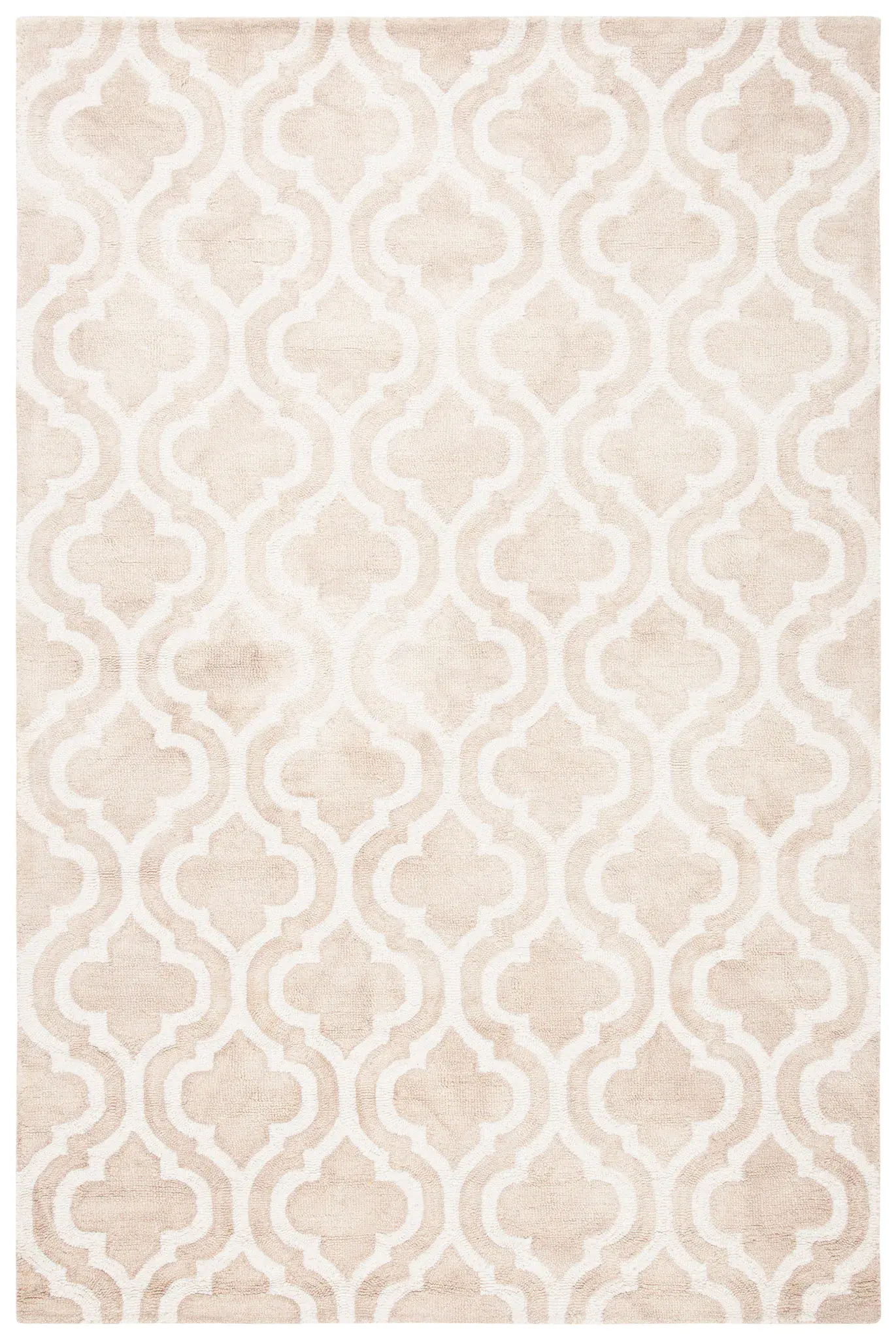 Dip Dye Trellis Hand-Tufted Wool Rug