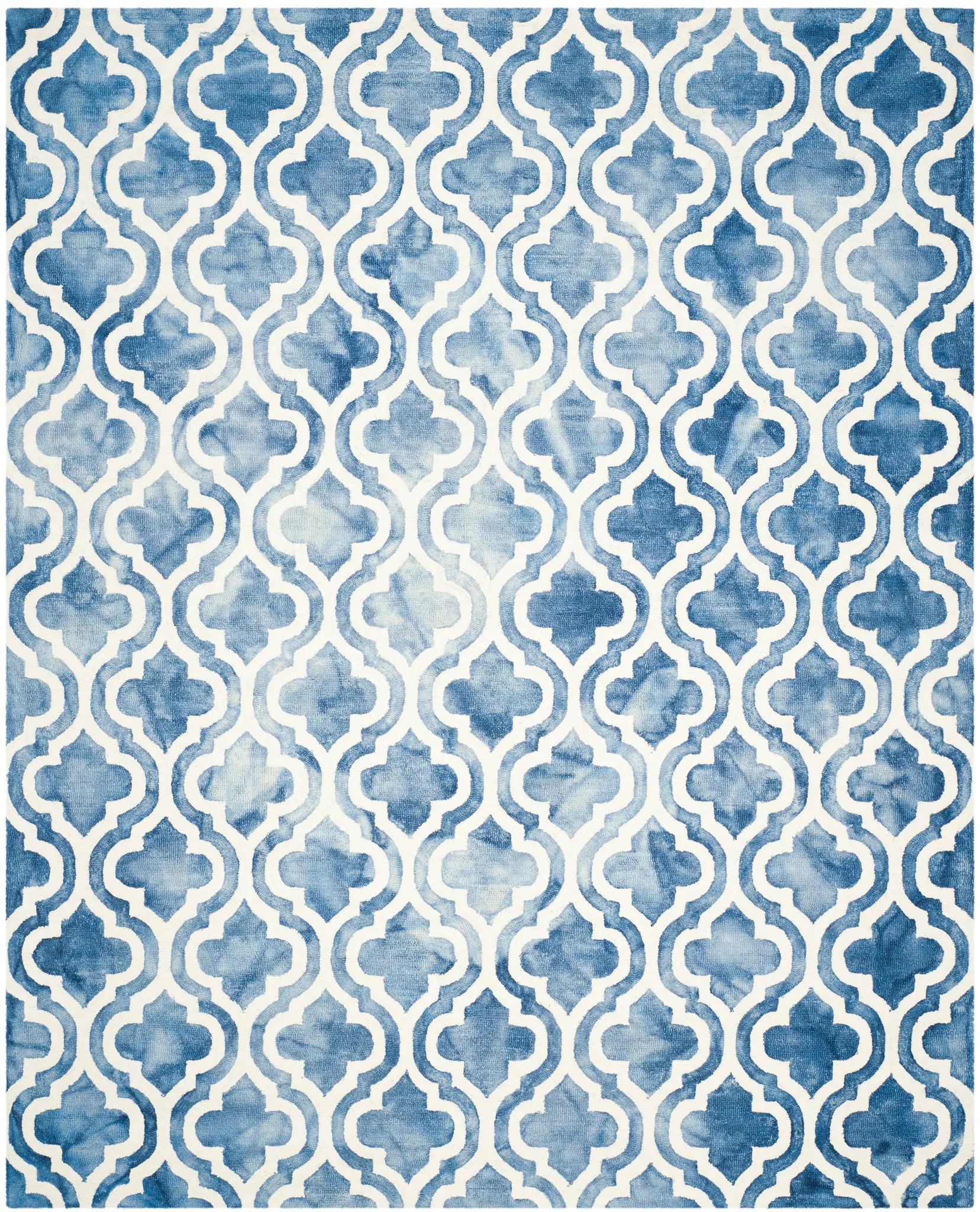 Dip Dye Trellis Hand-Tufted Wool Rug