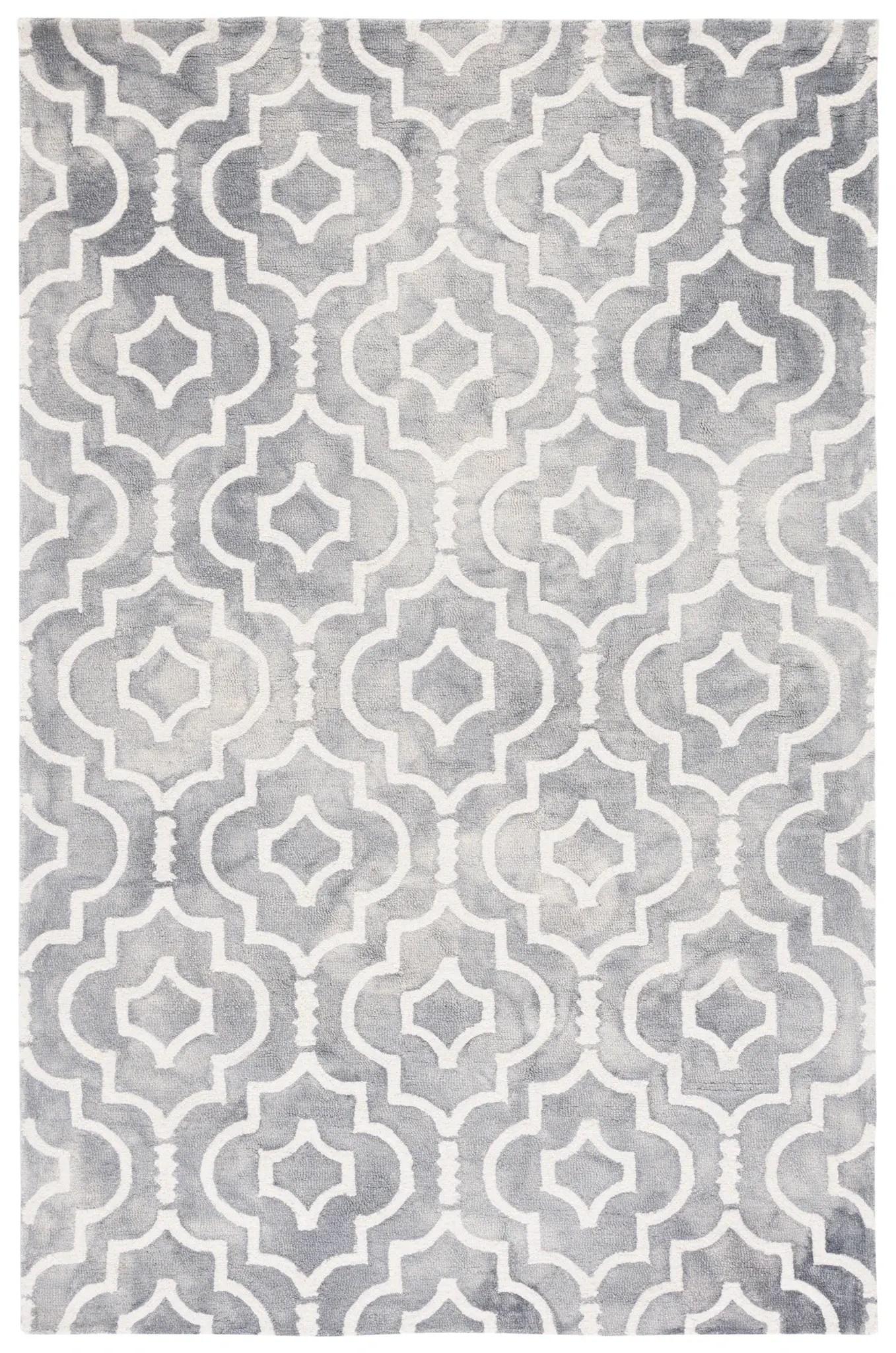 Dip Dye Lattice Hand-Tufted Wool Rug