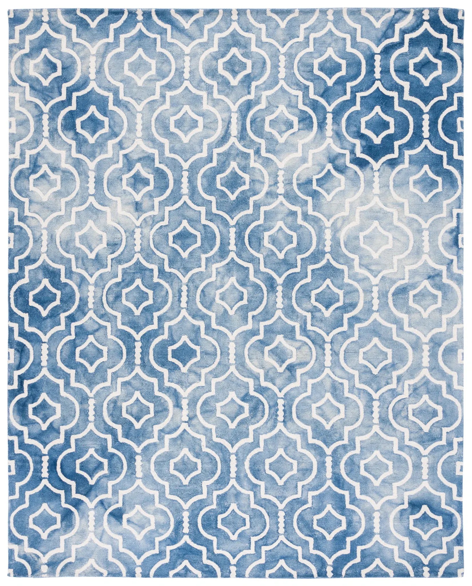 Dip Dye Lattice Hand-Tufted Wool Rug