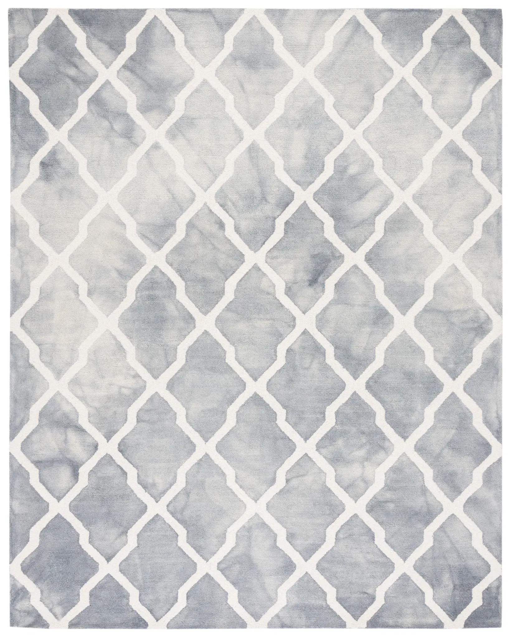 Dip Dye Harlequin Trellis Hand-Tufted Wool Rug