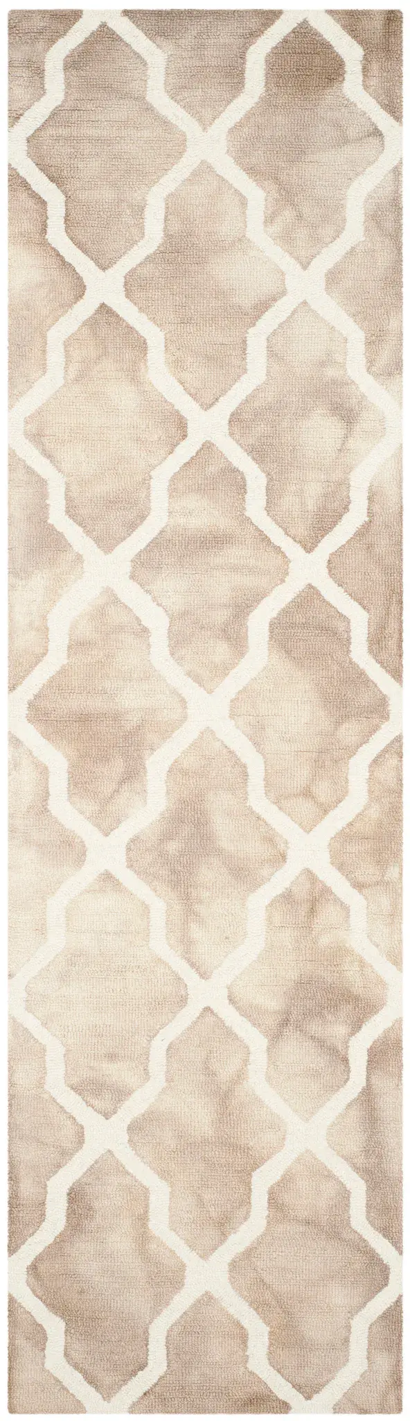 Dip Dye Harlequin Trellis Hand-Tufted Wool Rug