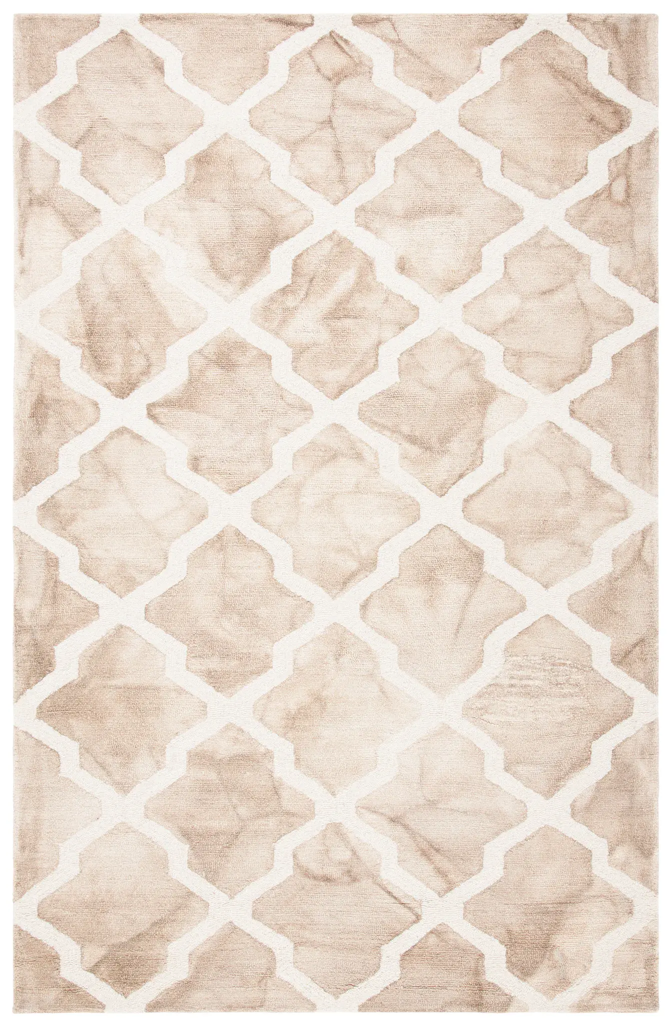 Dip Dye Harlequin Trellis Hand-Tufted Wool Rug