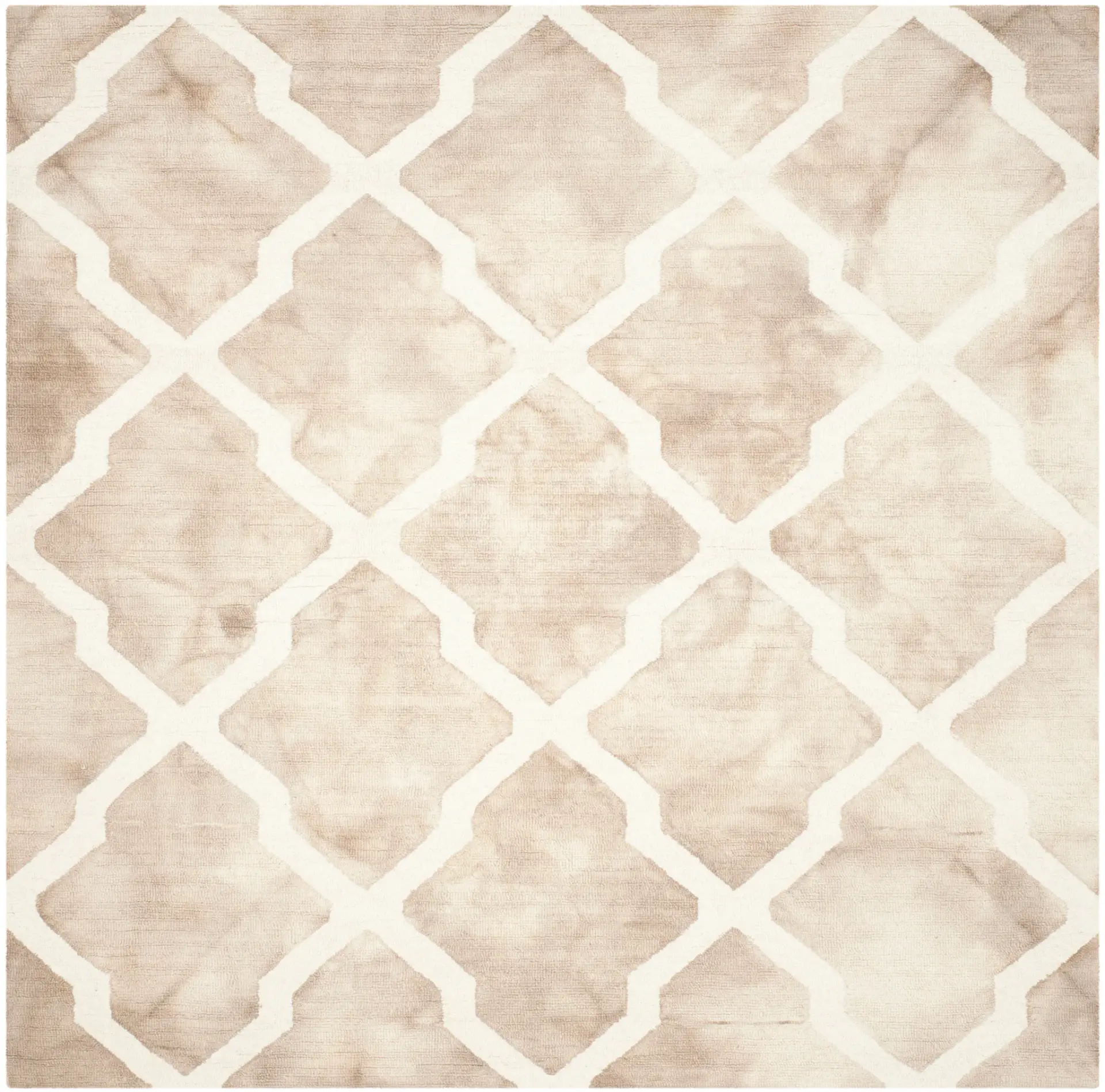 Dip Dye Harlequin Trellis Hand-Tufted Wool Rug