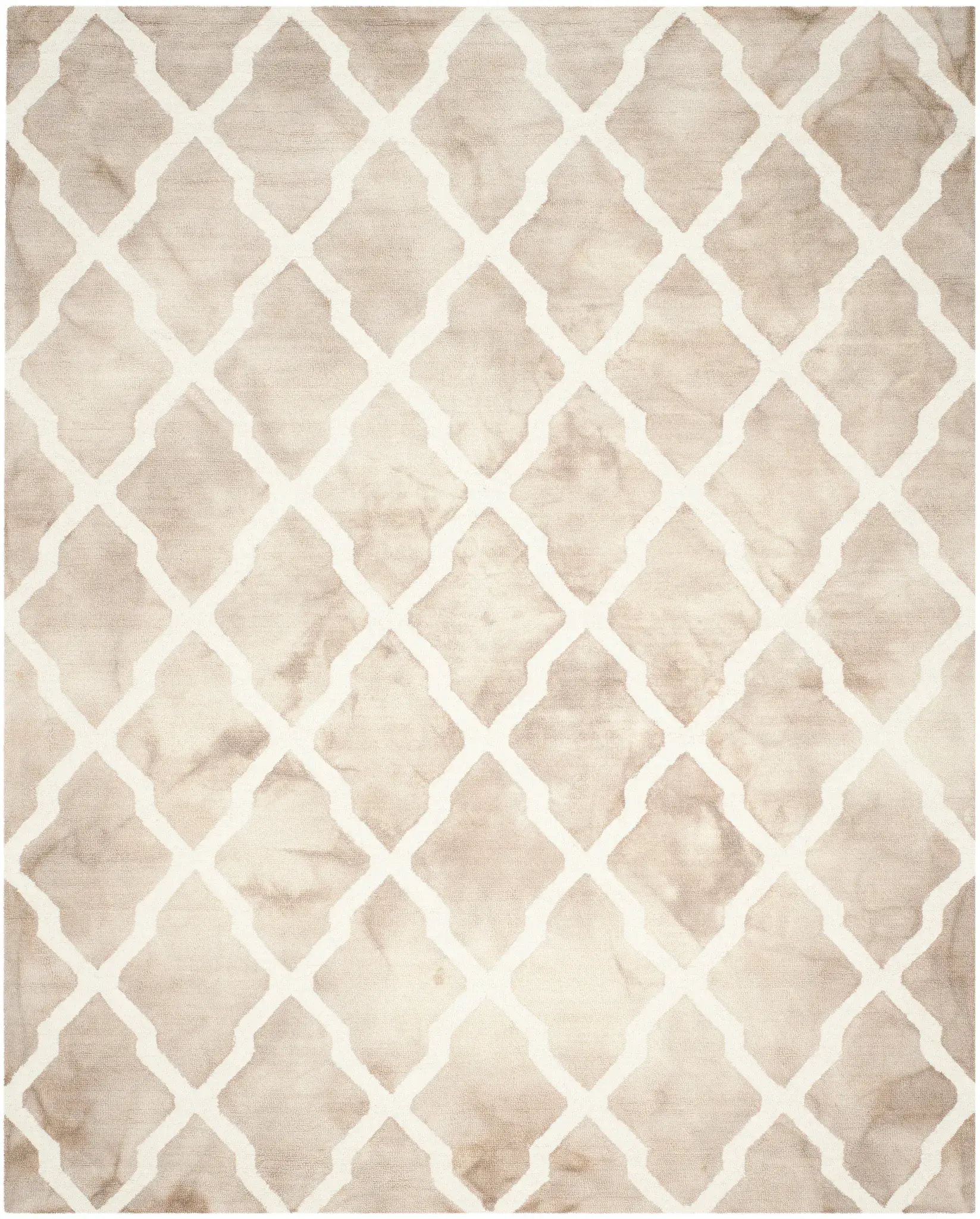 Dip Dye Harlequin Trellis Hand-Tufted Wool Rug