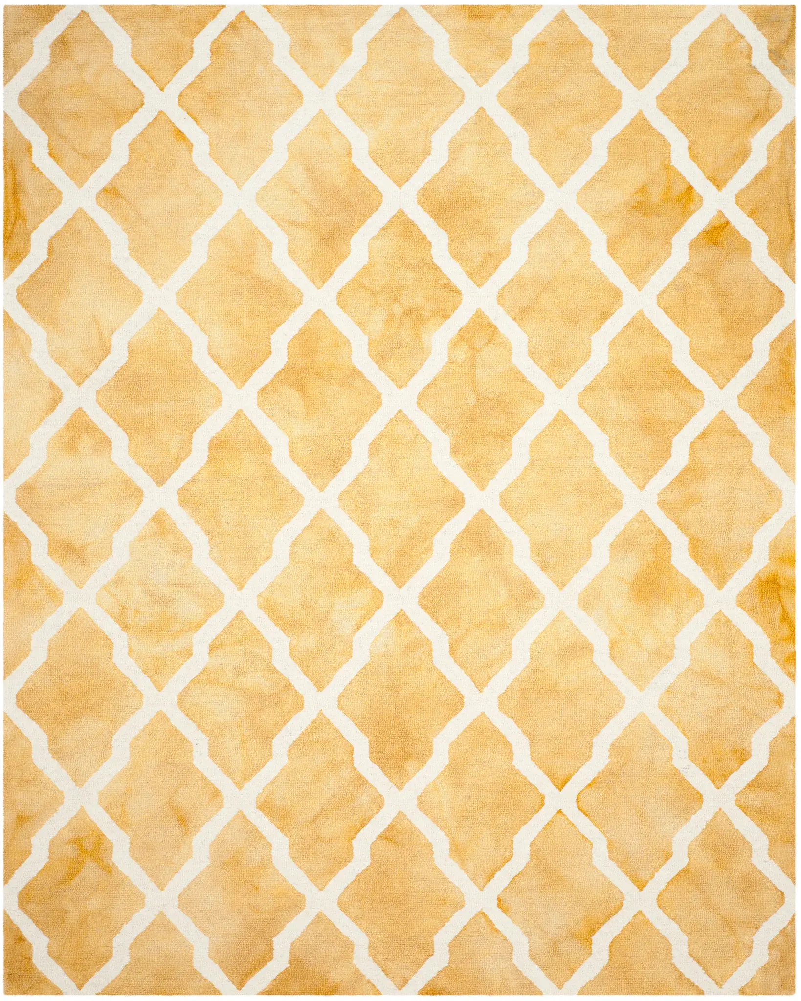 Dip Dye Harlequin Trellis Hand-Tufted Wool Rug