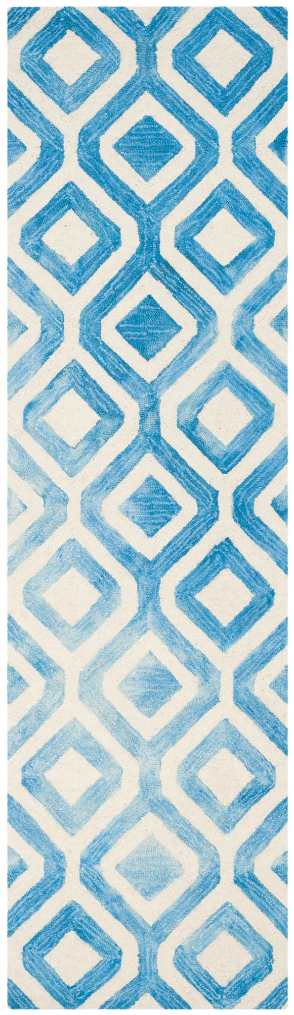Dip Dye Diamond Lattice Hand-Tufted Wool Rug