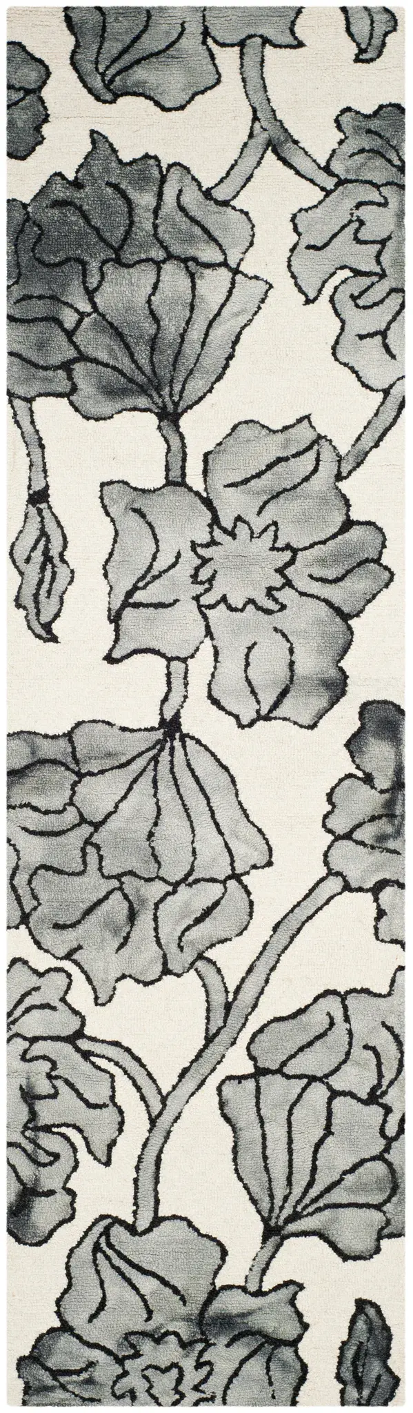 Dip Dye Botanical Hand-Tufted Wool Rug