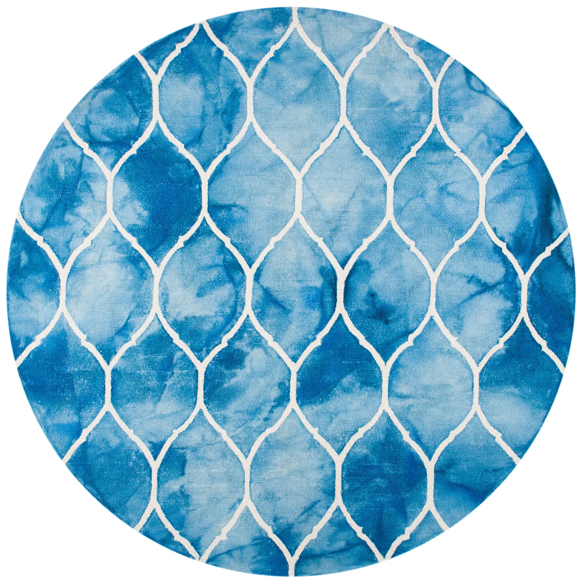 Dip Dye Ogee Hand-Tufted Wool Rug