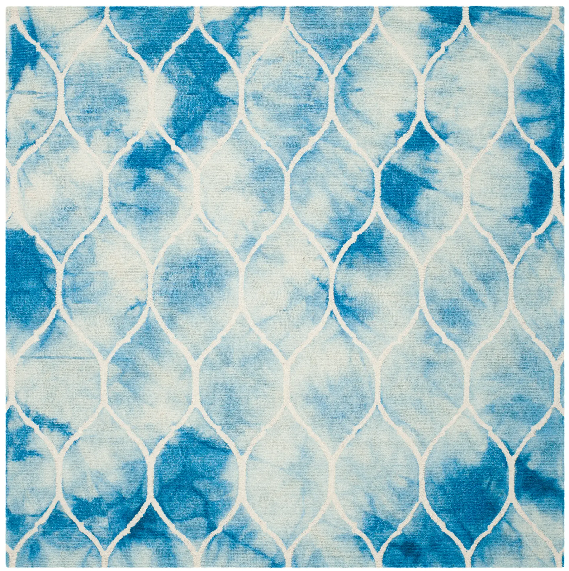 Dip Dye Ogee Hand-Tufted Wool Rug