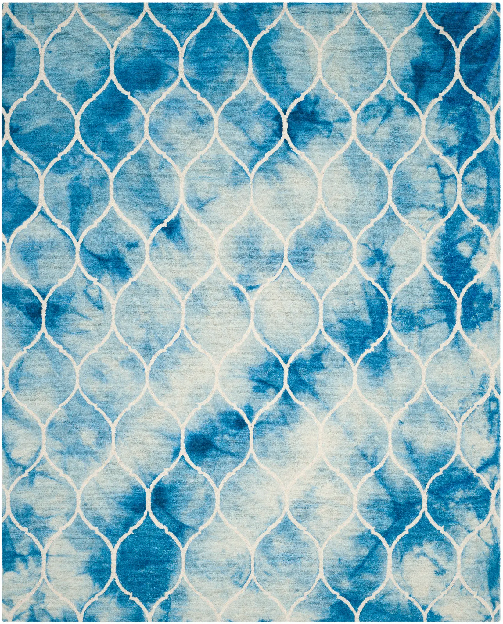 Dip Dye Ogee Hand-Tufted Wool Rug