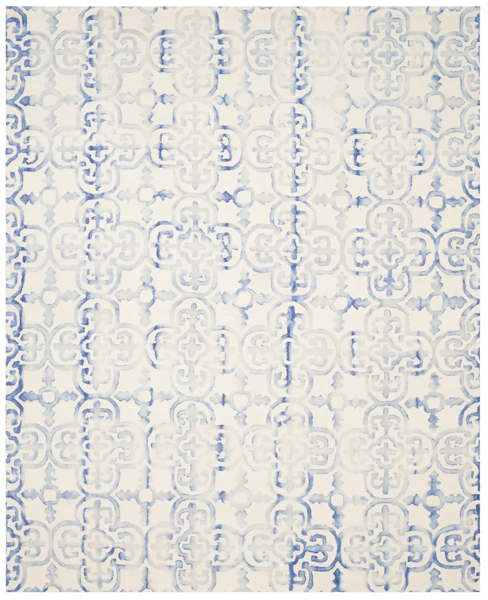 Dip Dye Tile Hand-Tufted Wool Rug