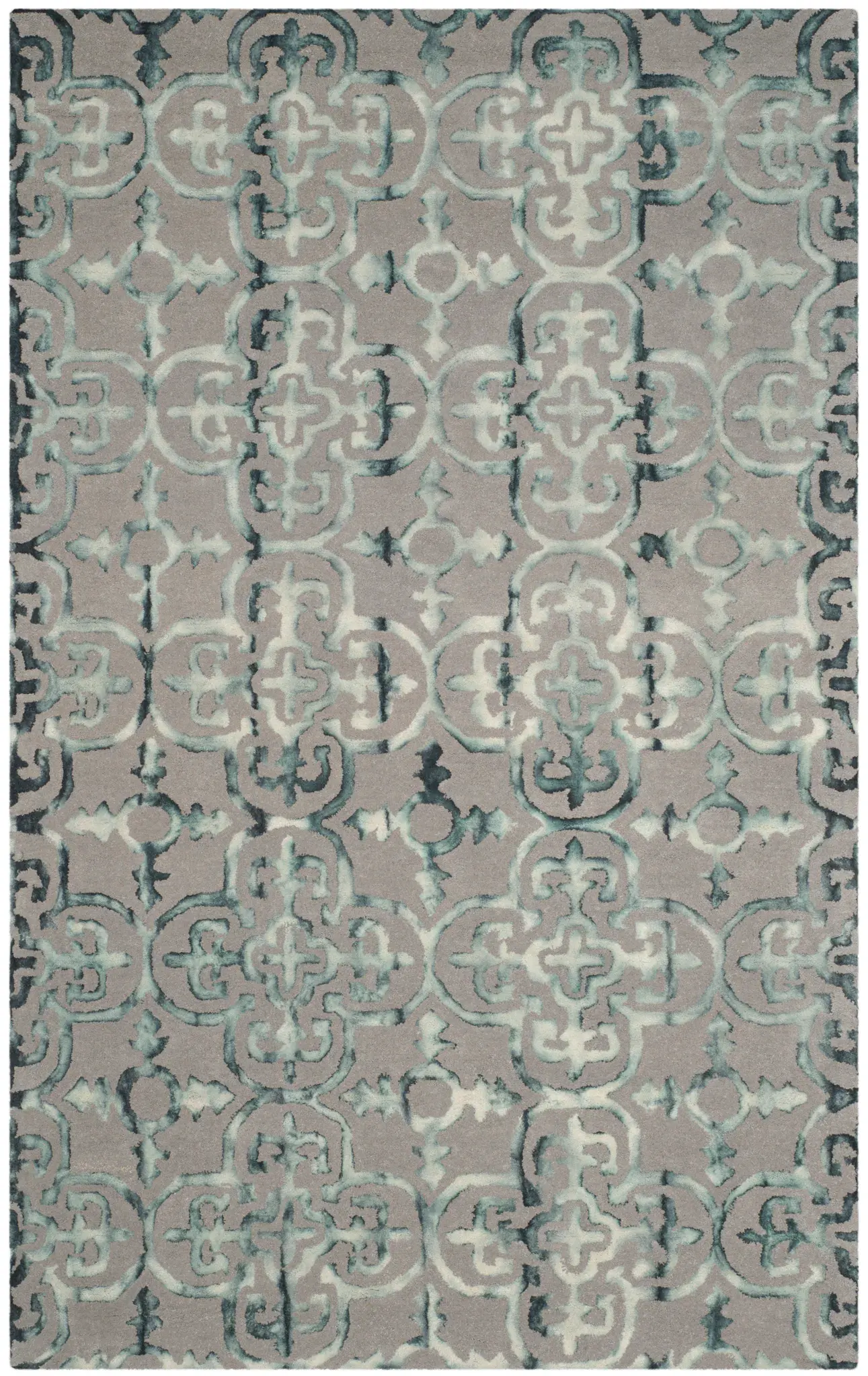 Dip Dye Tile Hand-Tufted Wool Rug