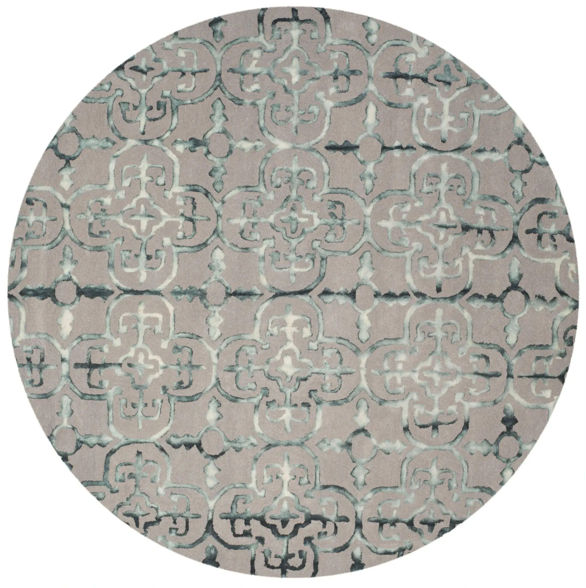 Dip Dye Tile Hand-Tufted Wool Rug