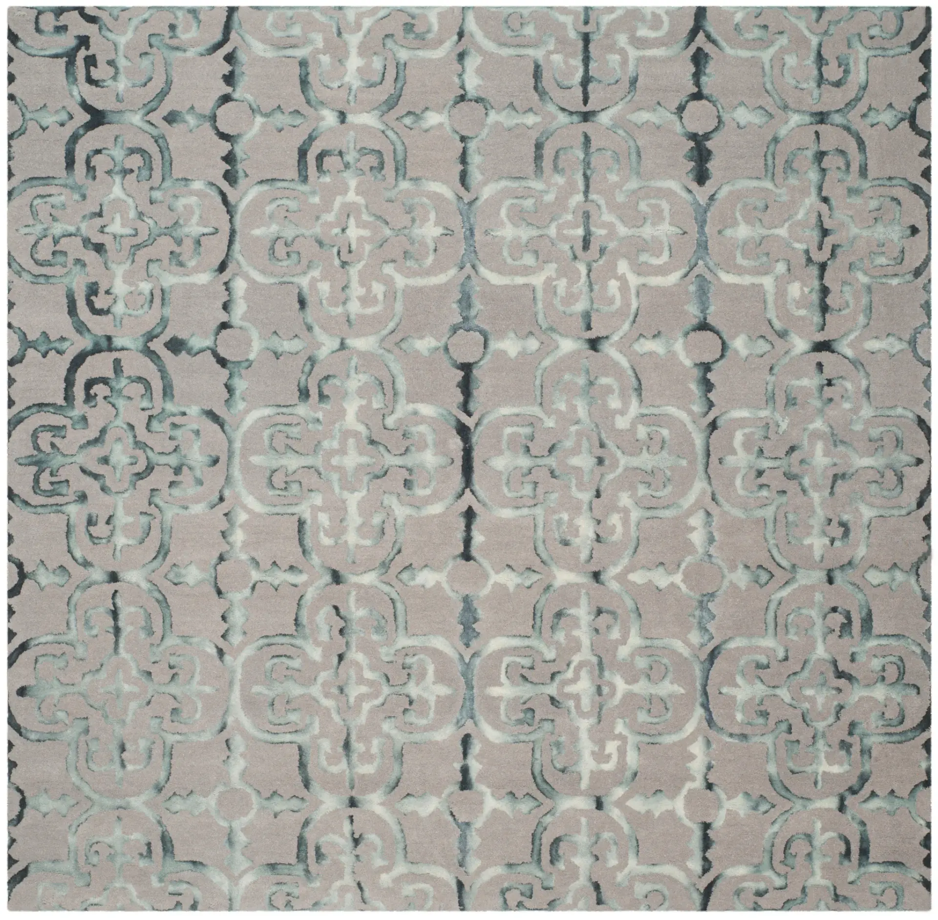 Dip Dye Tile Hand-Tufted Wool Rug