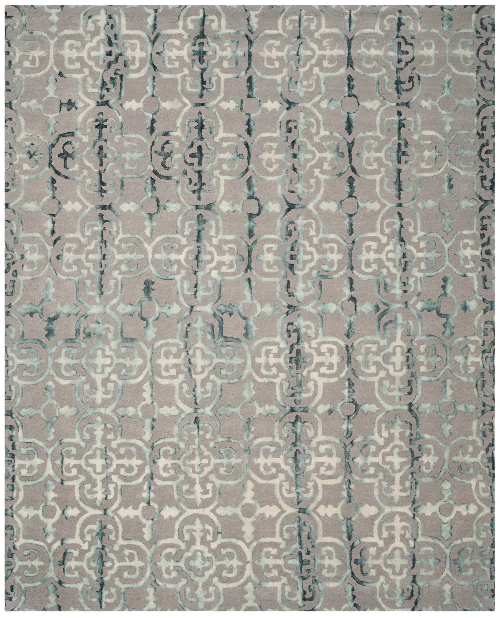 Dip Dye Tile Hand-Tufted Wool Rug
