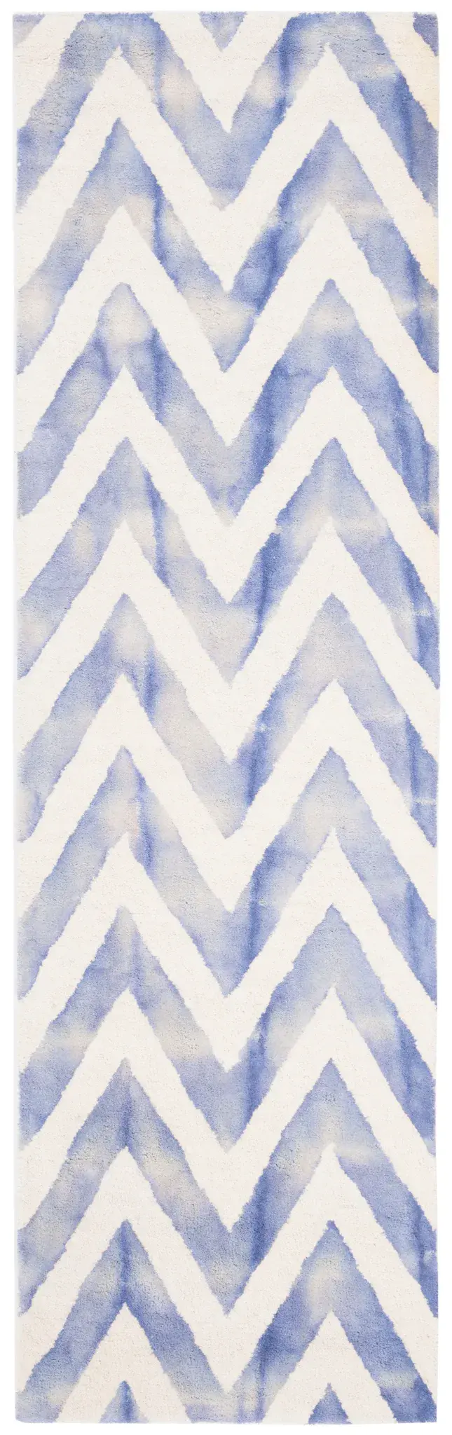 Dip Dye Chevron Hand-Tufted Wool Rug