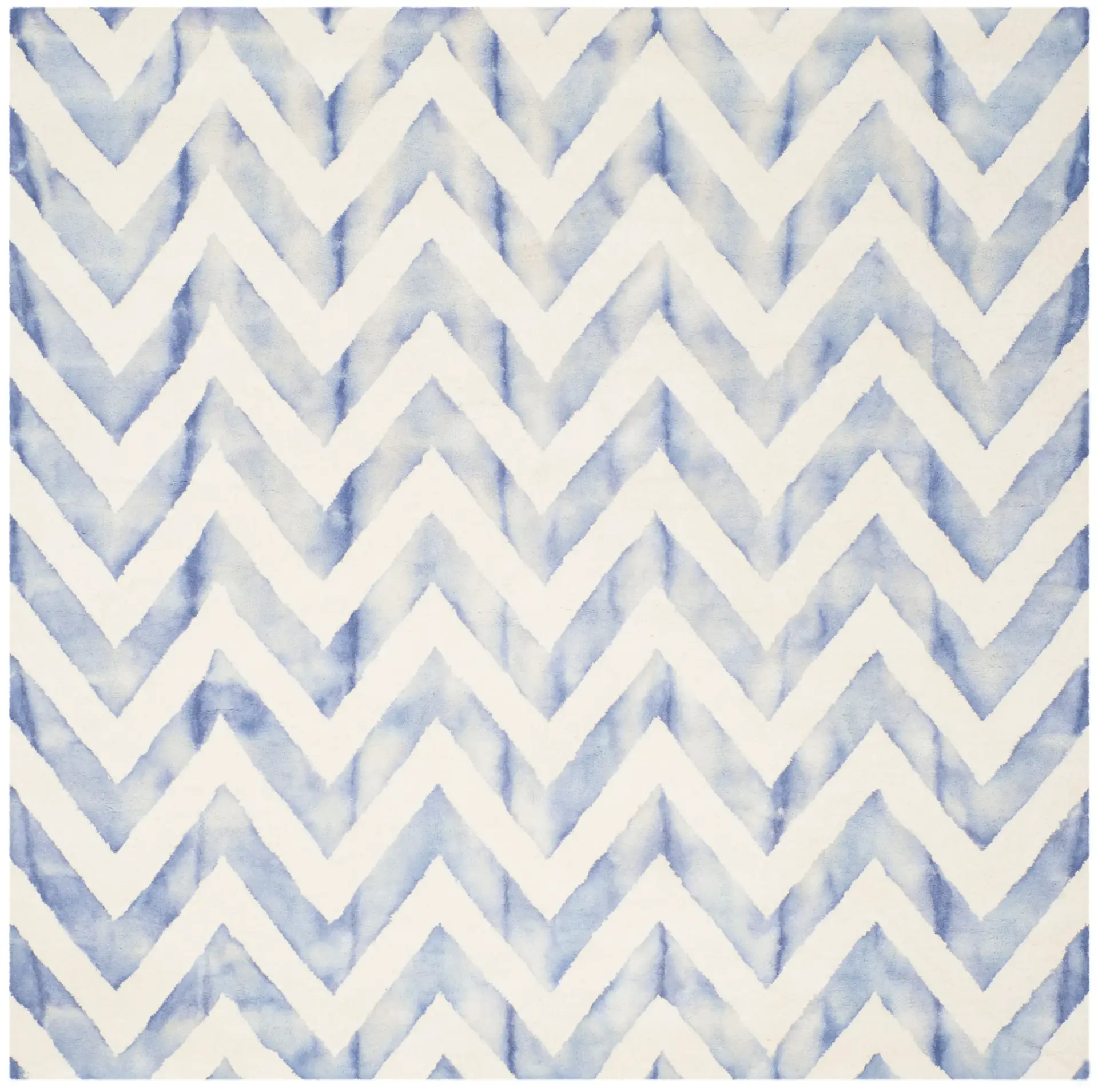 Dip Dye Chevron Hand-Tufted Wool Rug