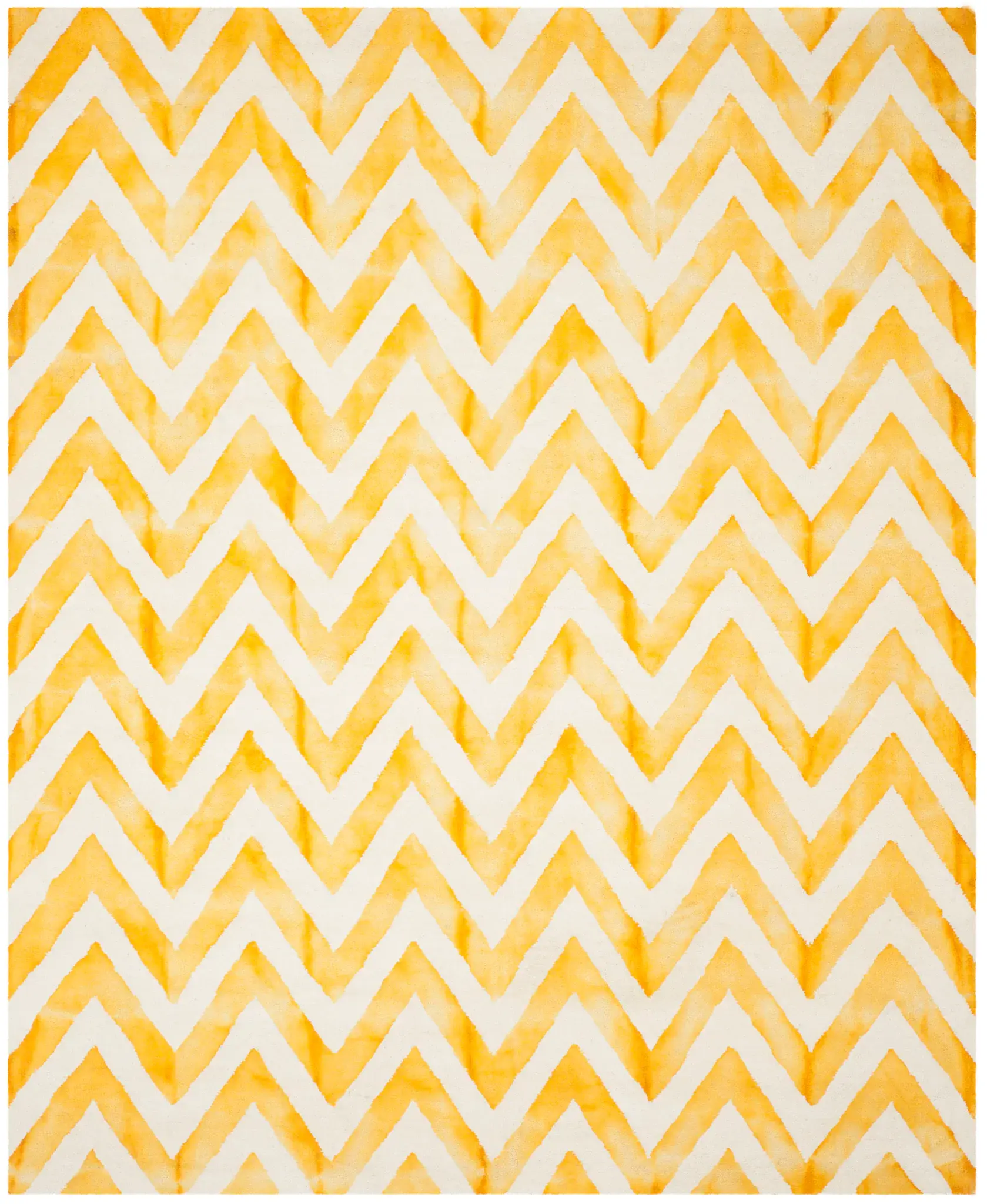Dip Dye Chevron Hand-Tufted Wool Rug