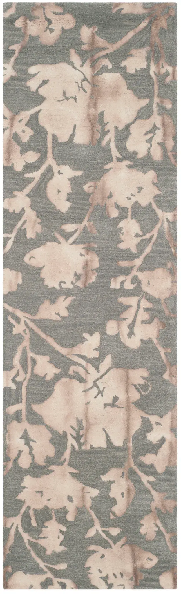 Dip Dye Watercolor Floral Hand-Tufted Wool Rug