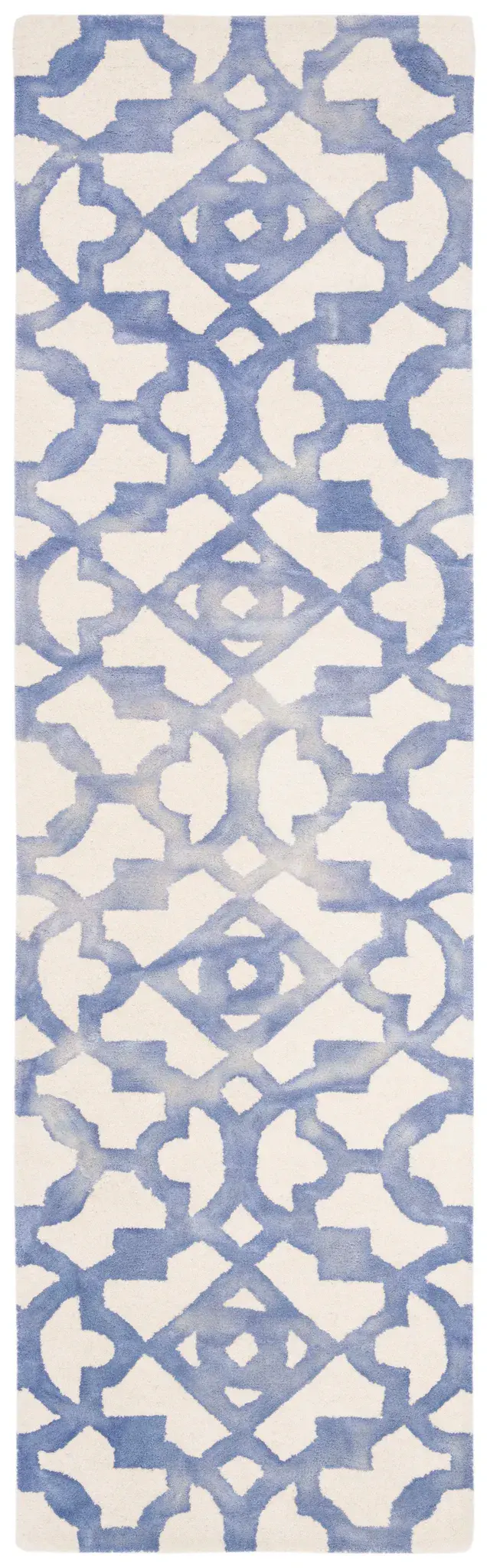Dip Dye Geometric Lattice Hand-Tufted Wool Rug