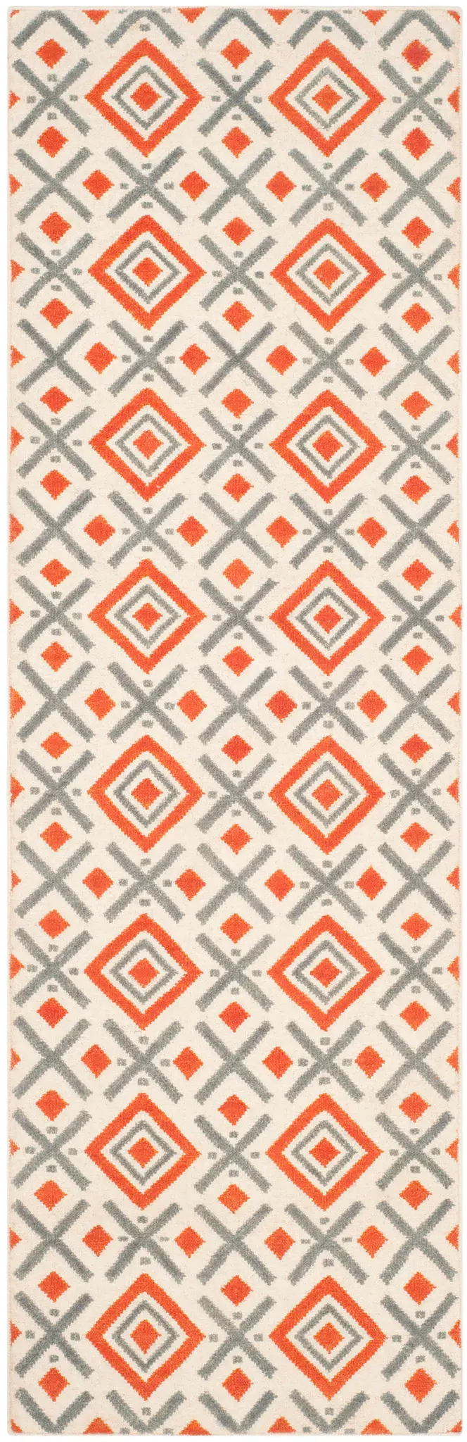 Dhurries Nested Diamond Hand-Woven Wool Rug