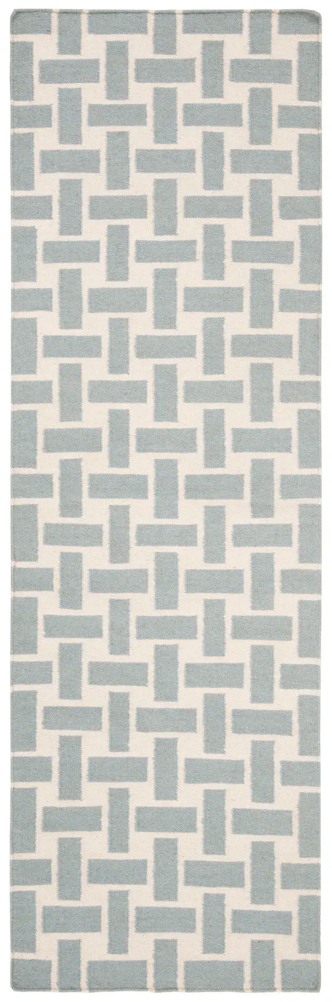 Dhurries Basketweave Hand-Woven Wool Rug
