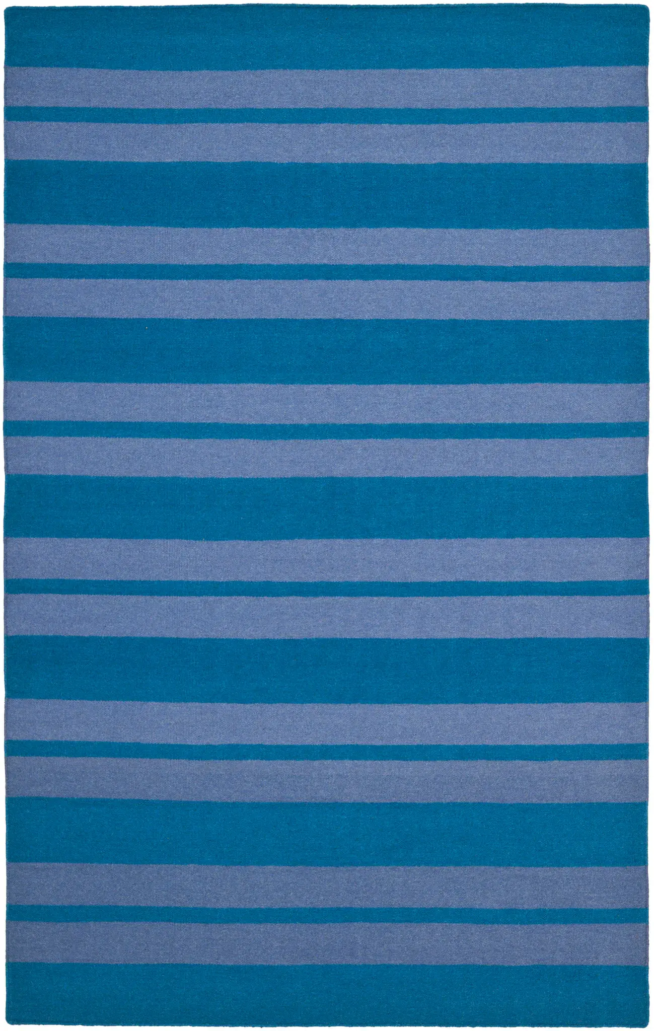 Dhurries Vertical Stripe Hand-Woven Wool Rug