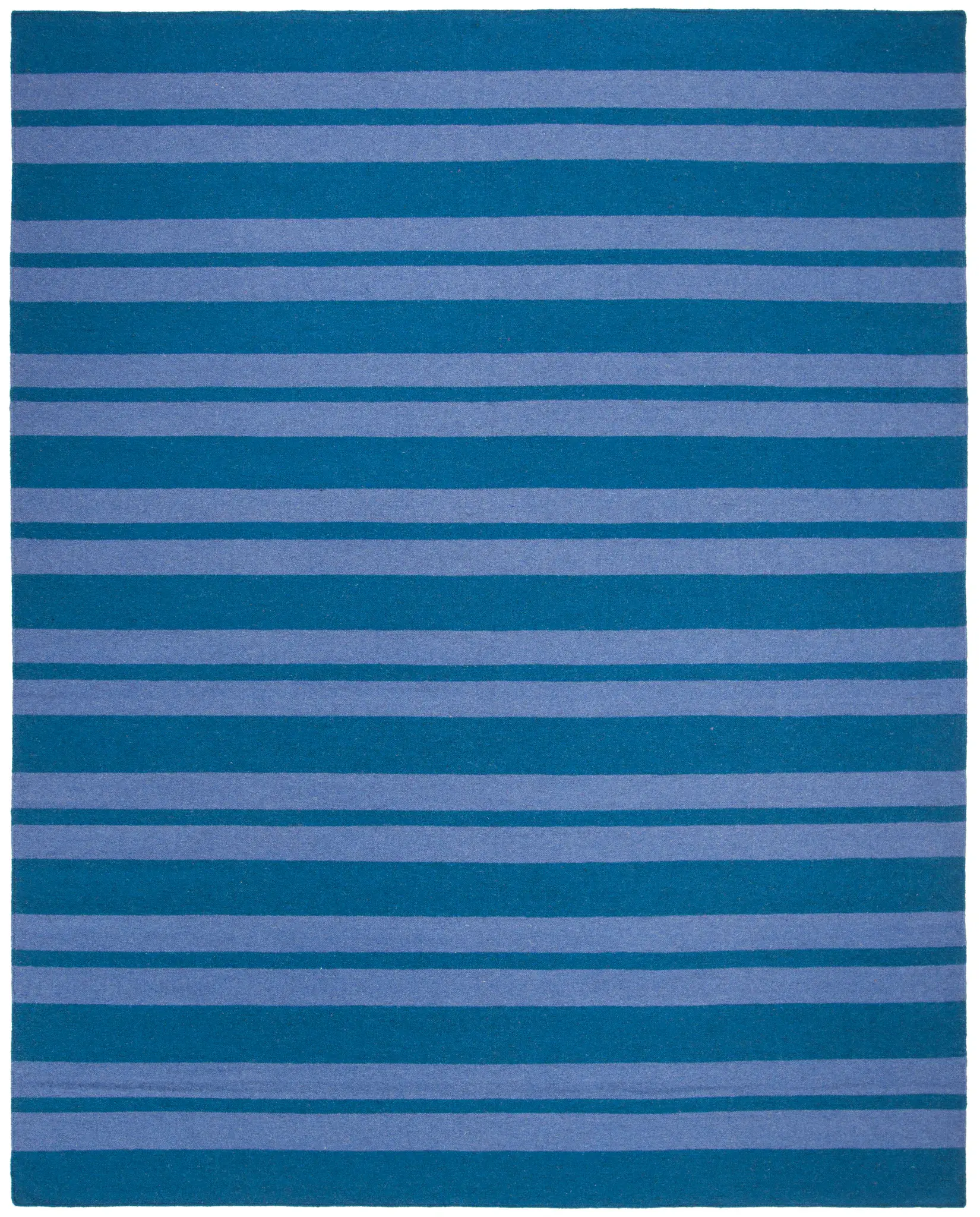 Dhurries Vertical Stripe Hand-Woven Wool Rug