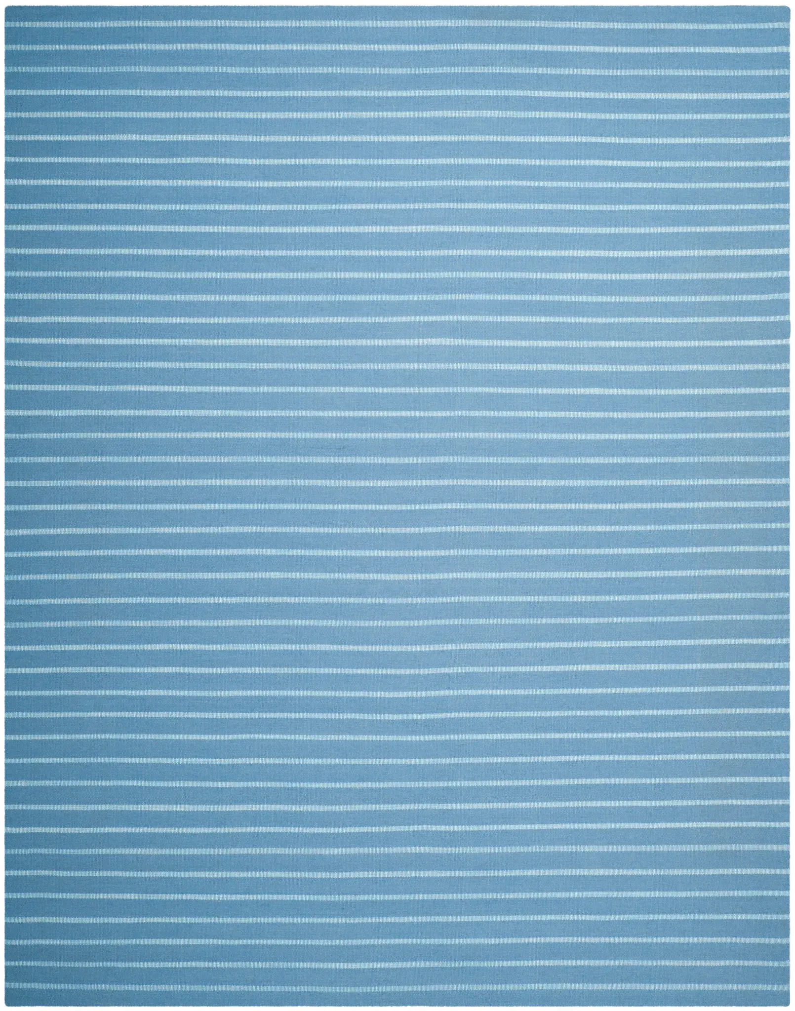 Dhurries Pinstripe Hand-Woven Wool Rug