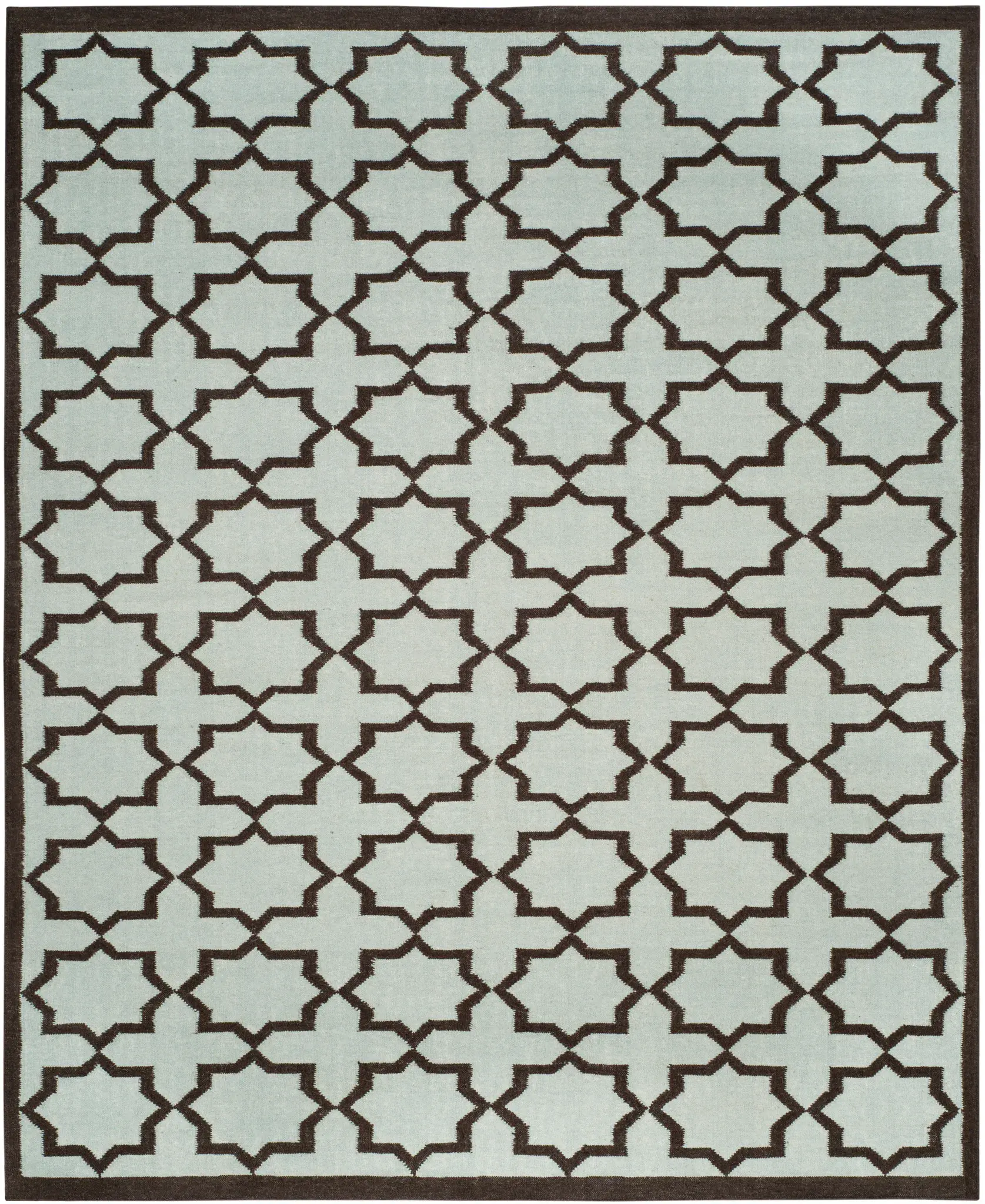 Dhurries Star Trellis Hand-Woven Rug