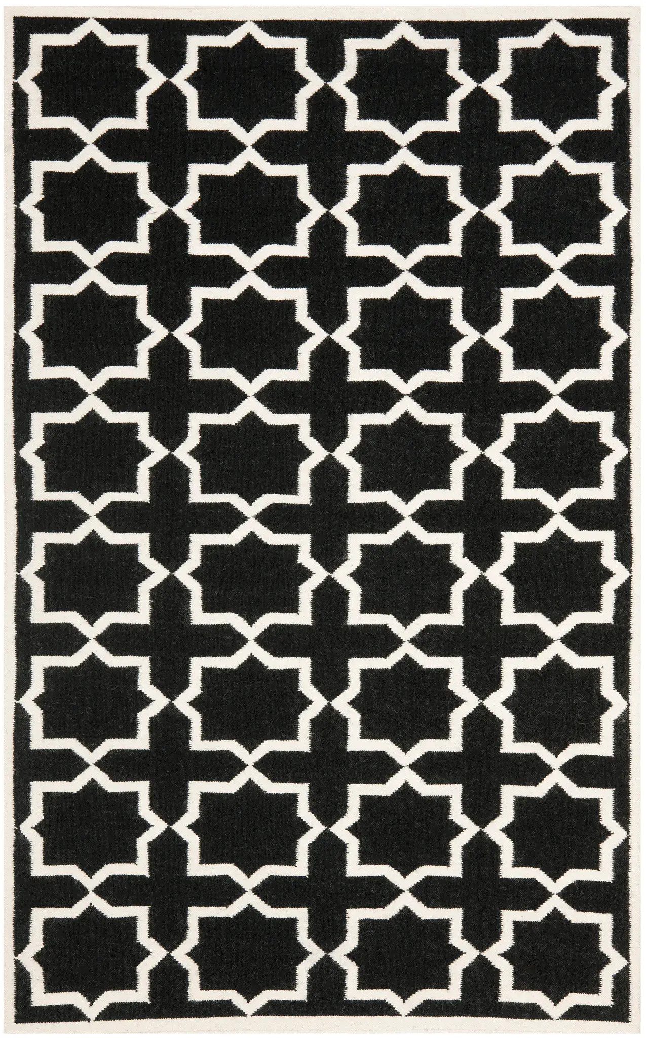 Dhurries Star Trellis Hand-Woven Rug