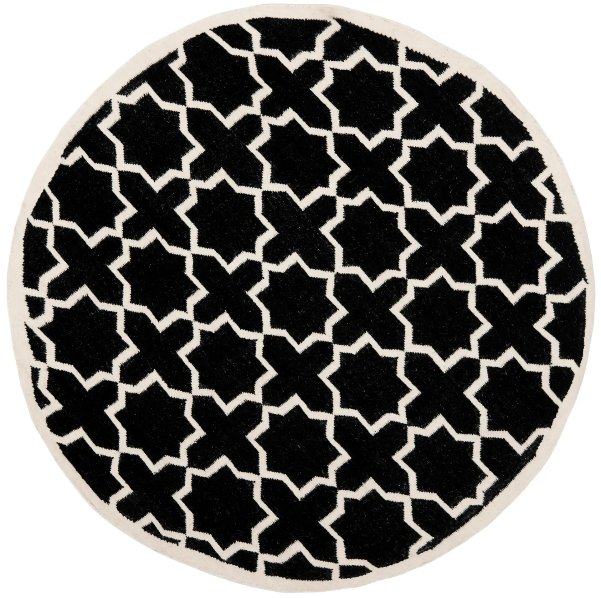 Dhurries Star Trellis Hand-Woven Rug