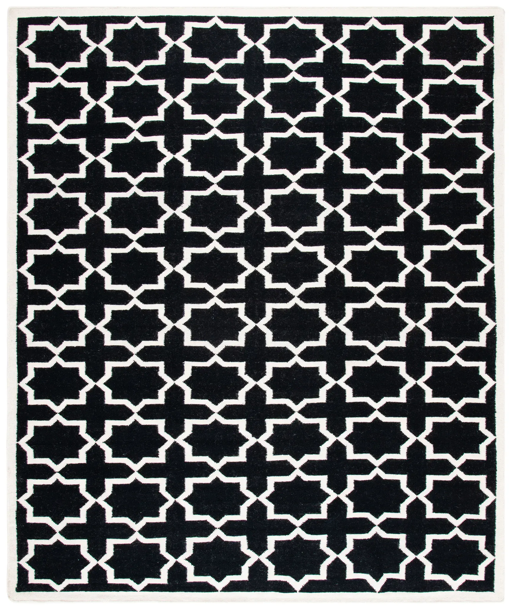 Dhurries Star Trellis Hand-Woven Rug