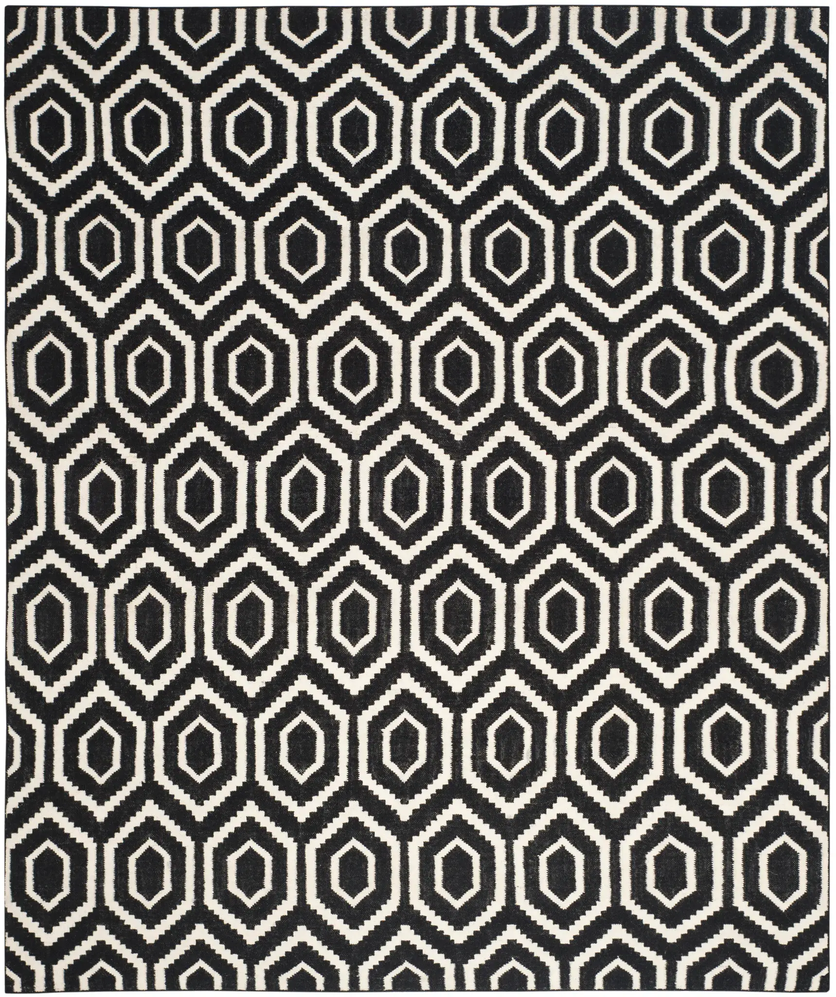 Dhurries Honeycomb Hand-Woven Rug