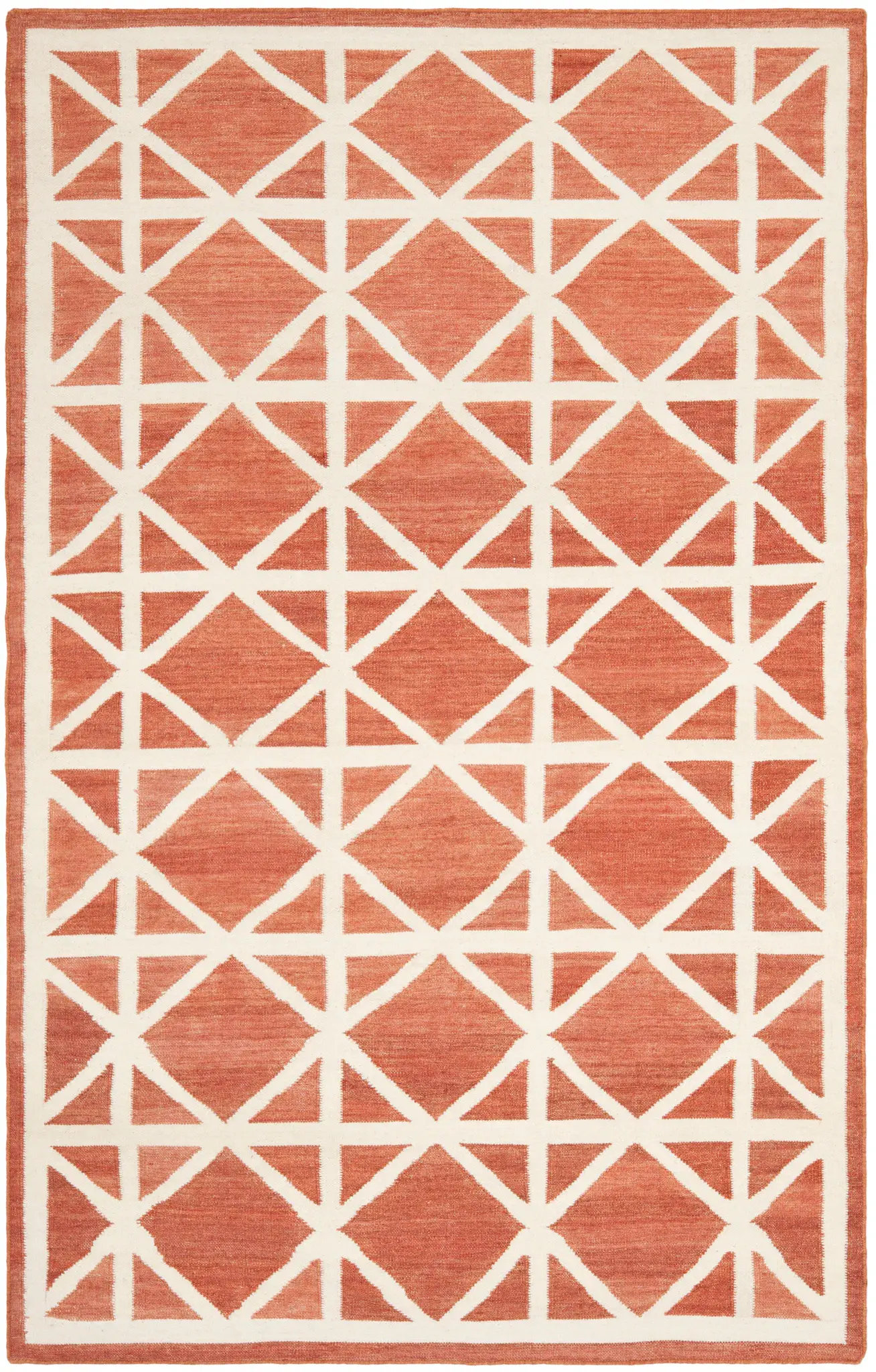 Dhurries Lattice Hand-Woven Rug