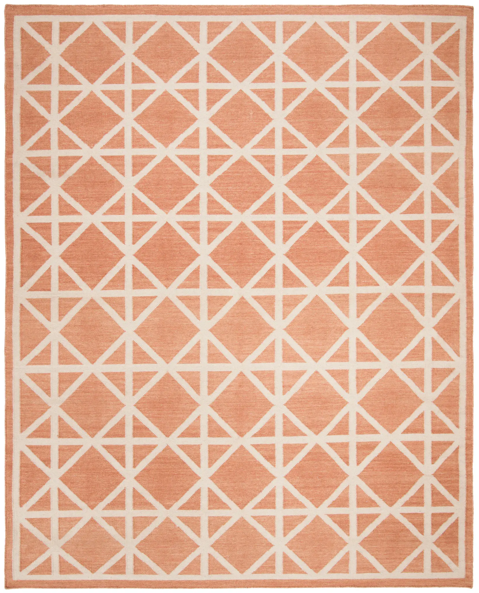 Dhurries Lattice Hand-Woven Rug