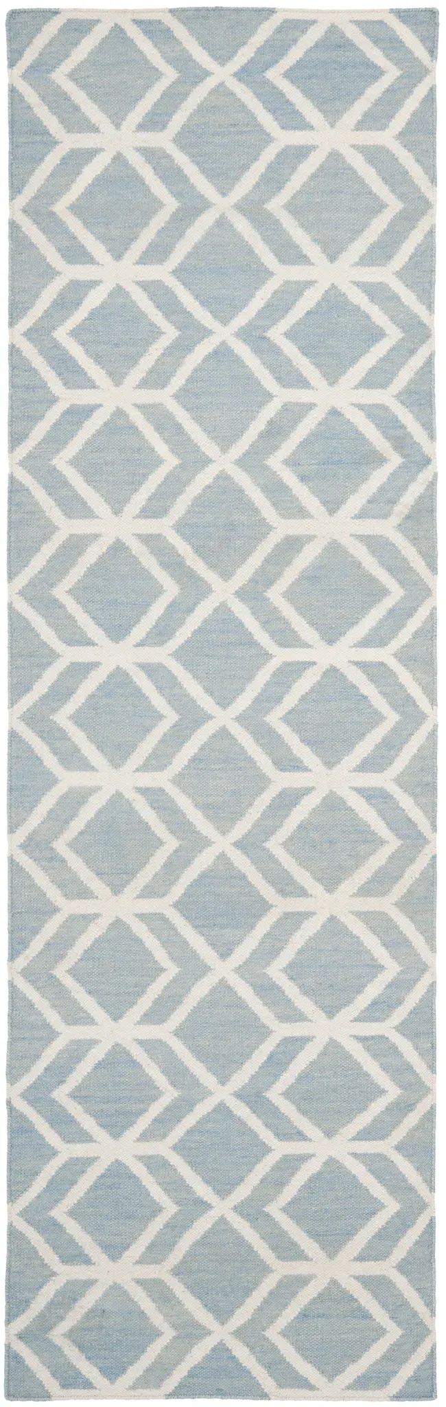 Dhurries Geometric Lattice Hand-Woven Rug