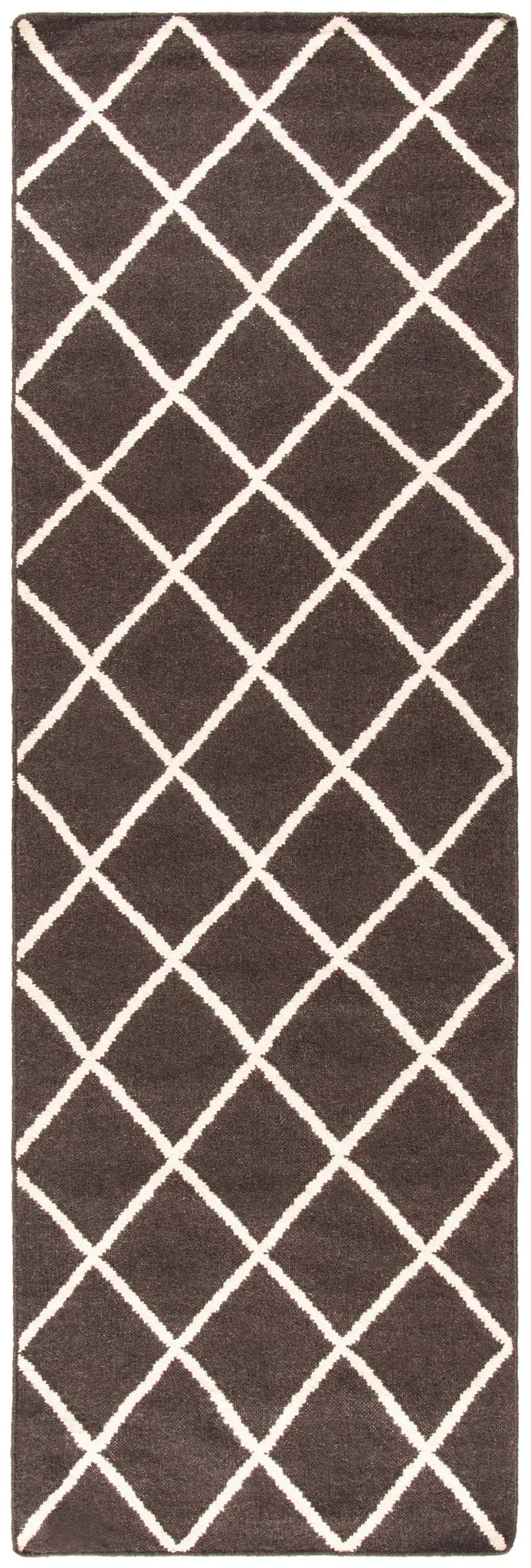 Dhurries Diamond Lattice Hand-Woven Rug