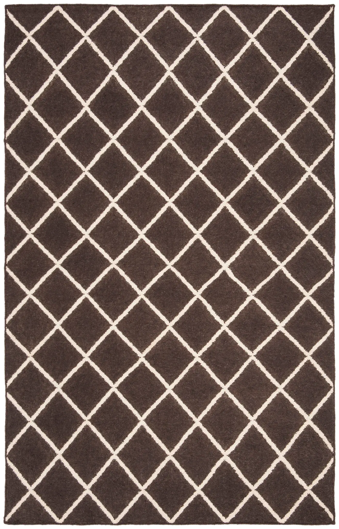 Dhurries Diamond Lattice Hand-Woven Rug