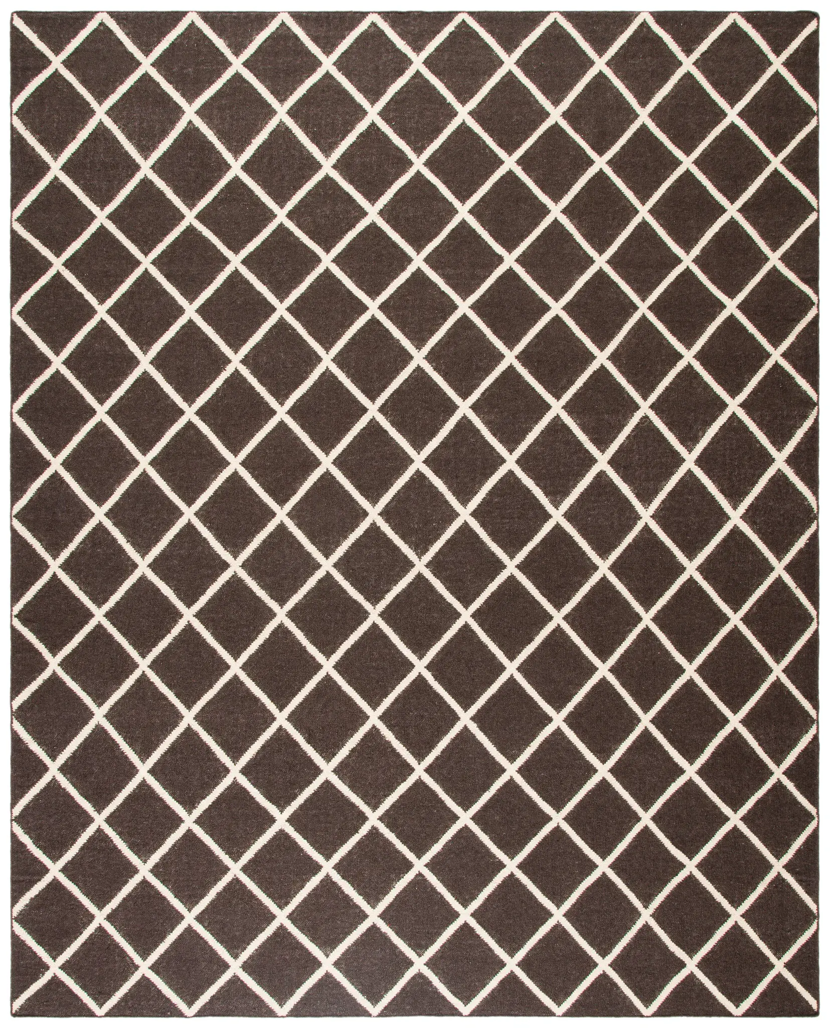 Dhurries Diamond Lattice Hand-Woven Rug