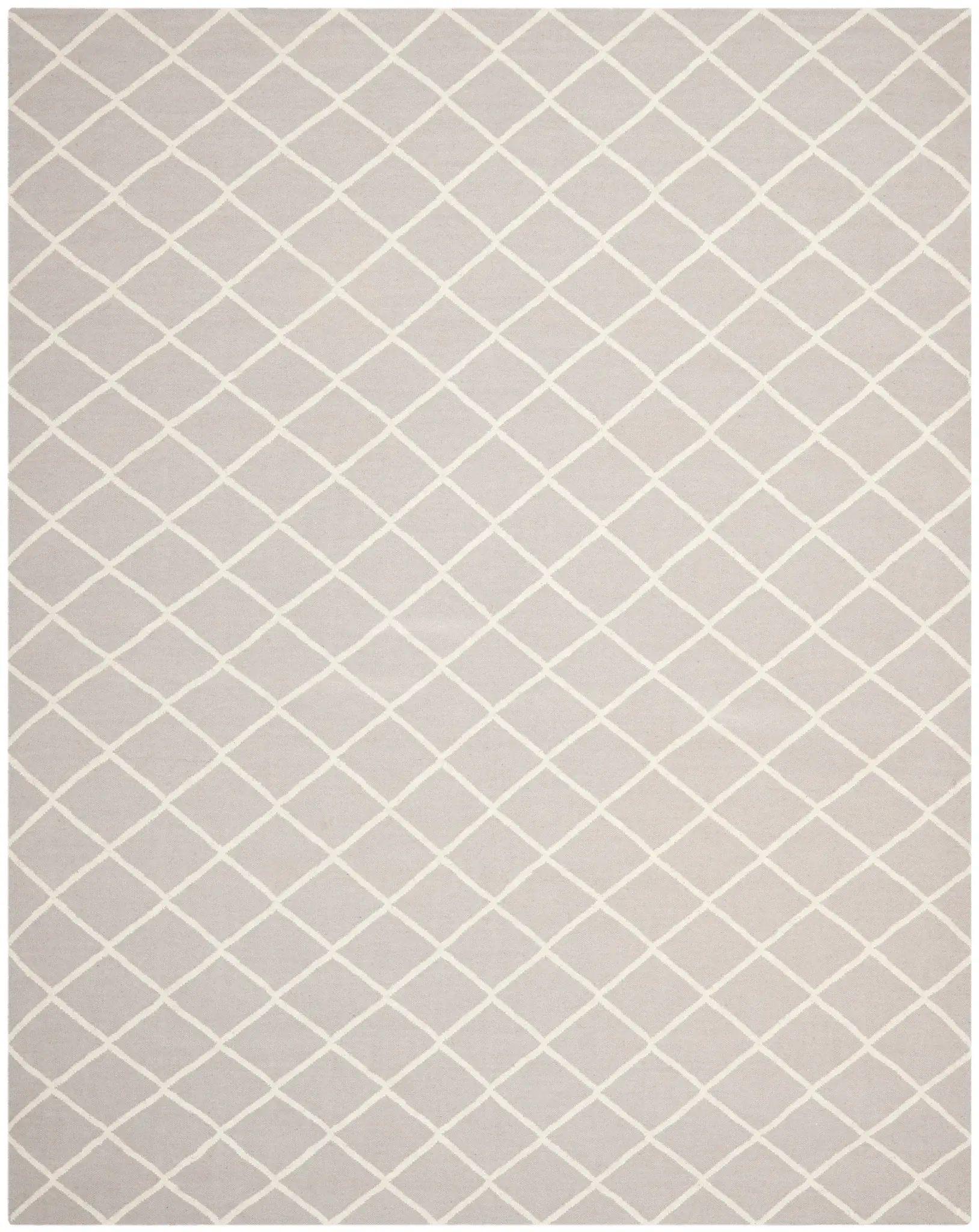 Dhurries Diamond Lattice Hand-Woven Rug