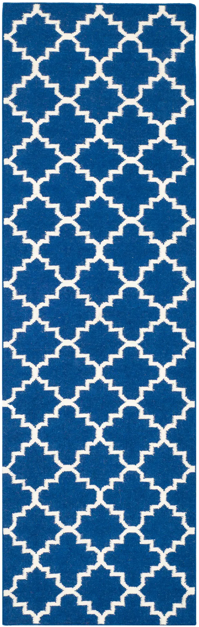 Dhurries Small-Scale Trellis Hand-Woven Rug