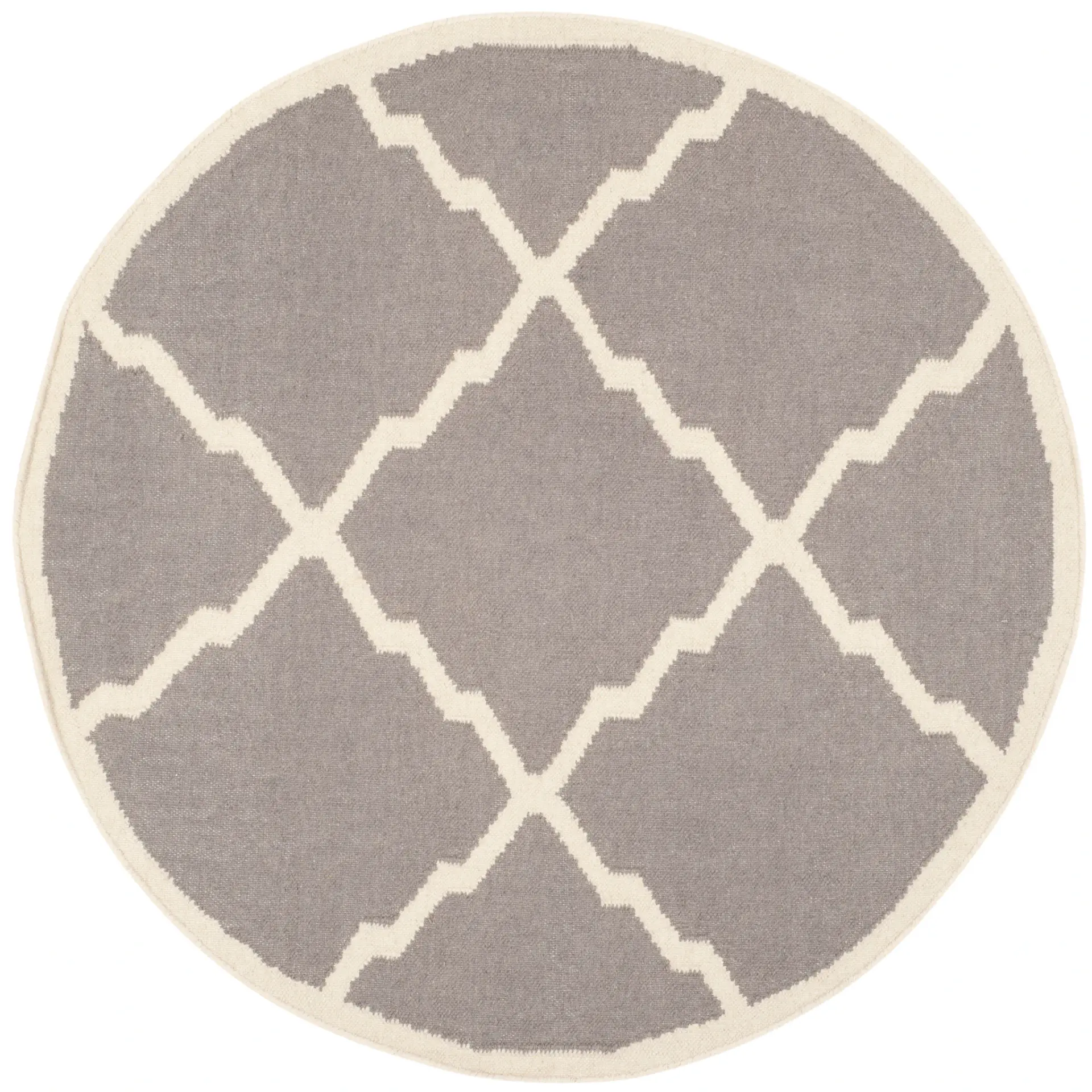 Dhurries Stepped Lattice Hand-Woven Rug